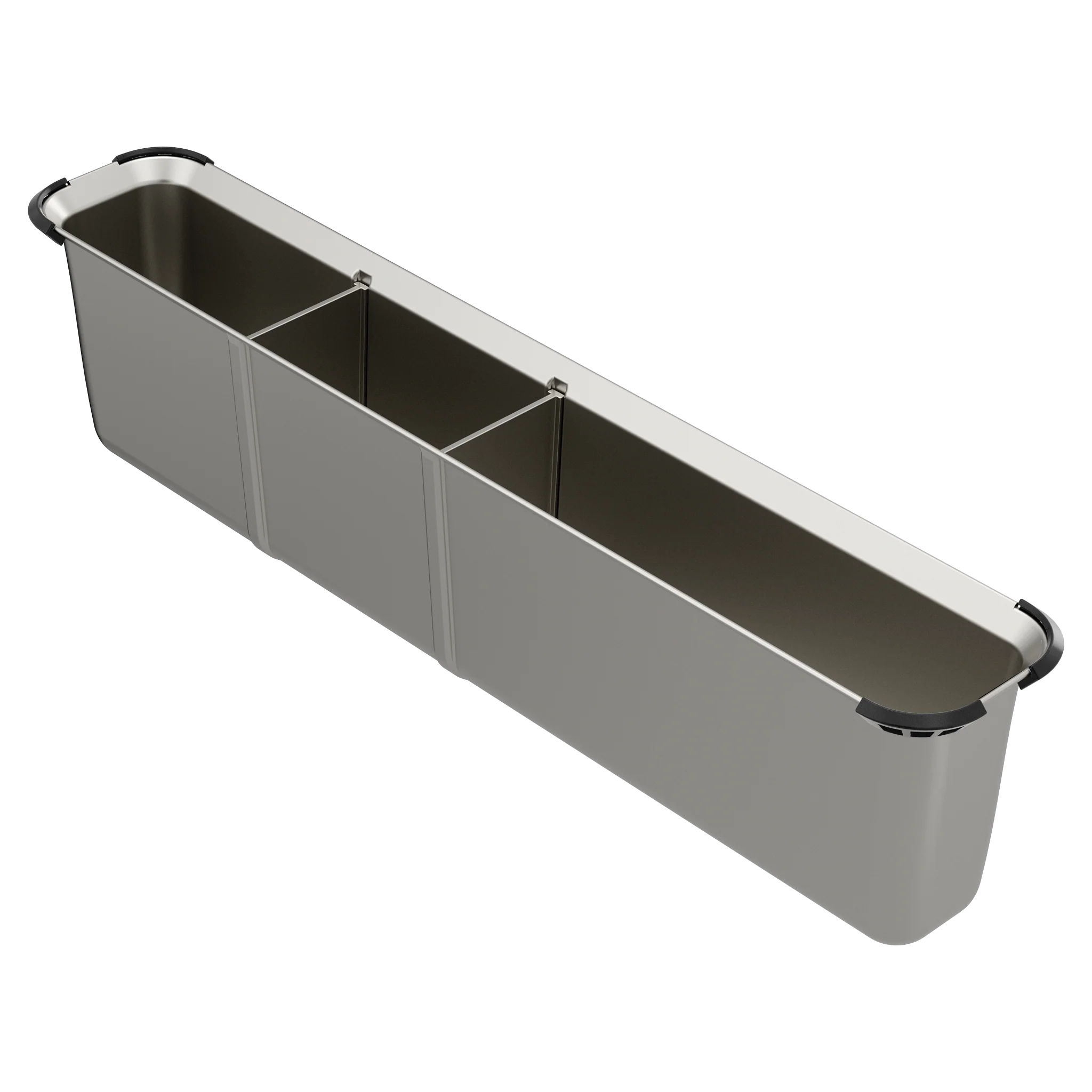 Luxe Chef™ Kitchen Sink Workstation System Stainless Steel Utensil Bin