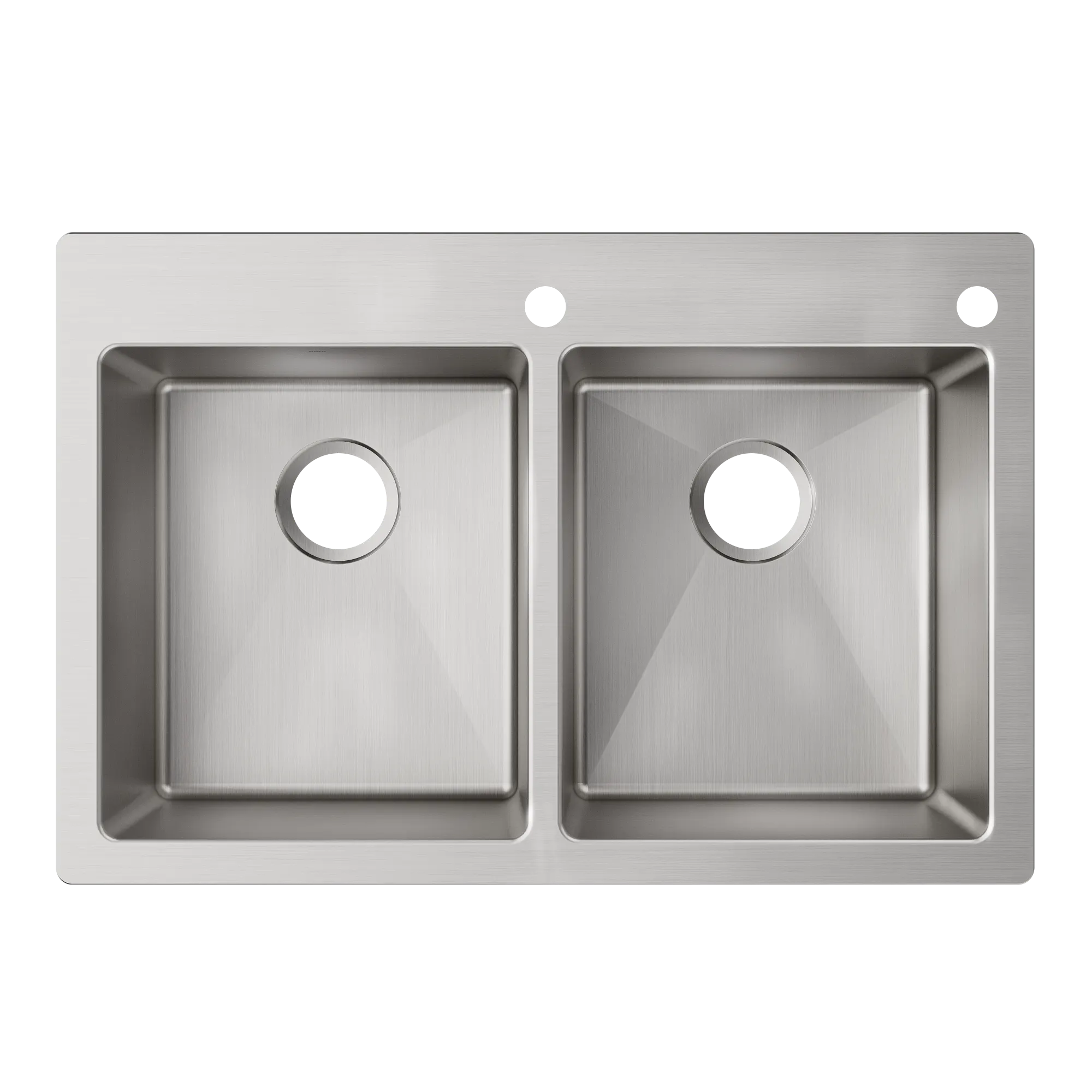 33" x 22" Stainless Steel 18 Gauge Double Bowl Dualmount Sink - Image 13