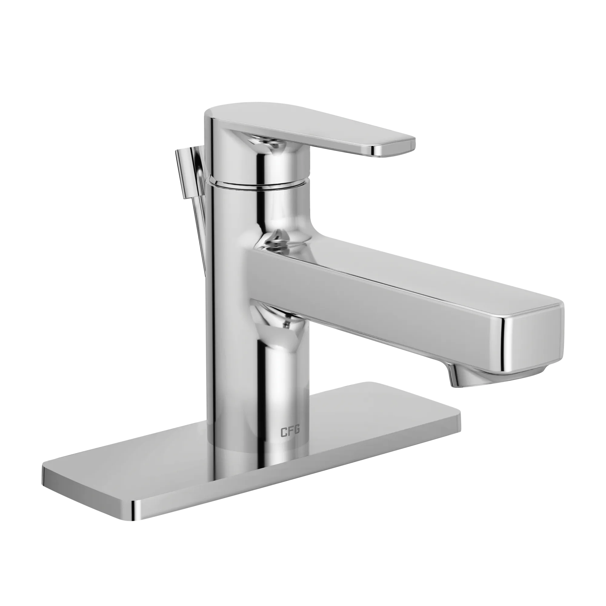 Slate Chrome one-handle low-profile bathroom faucet - Image 2