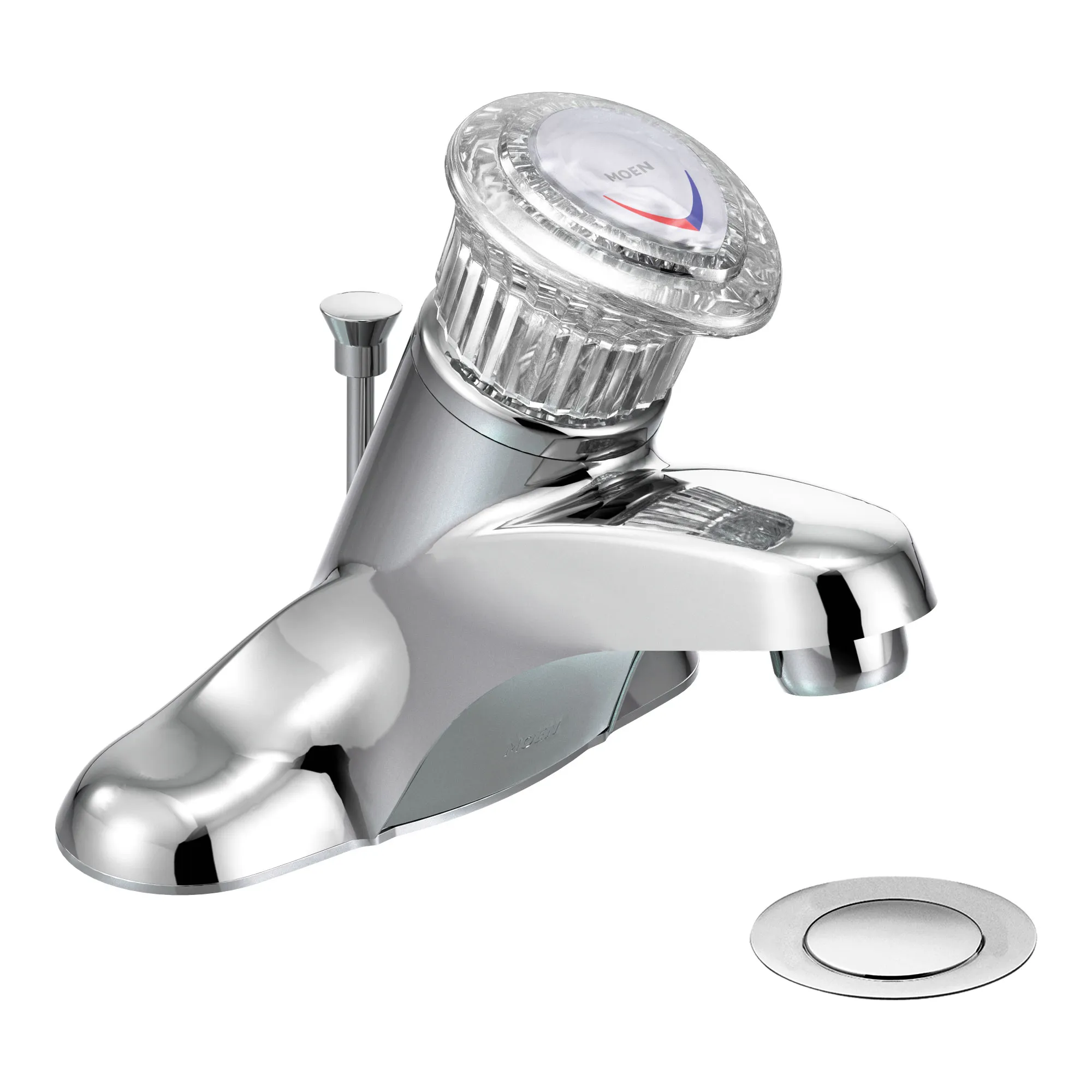 Chateau Chrome one-handle low arc bathroom faucet - Image 2
