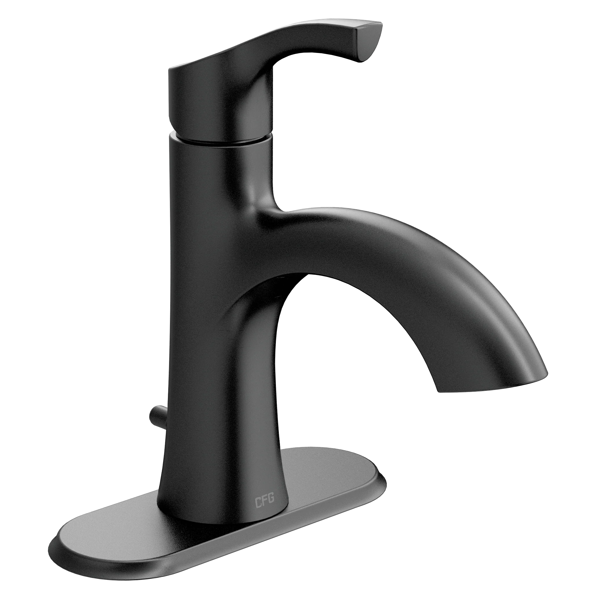 Ash Chrome one-handle low arc bathroom faucet - Image 4