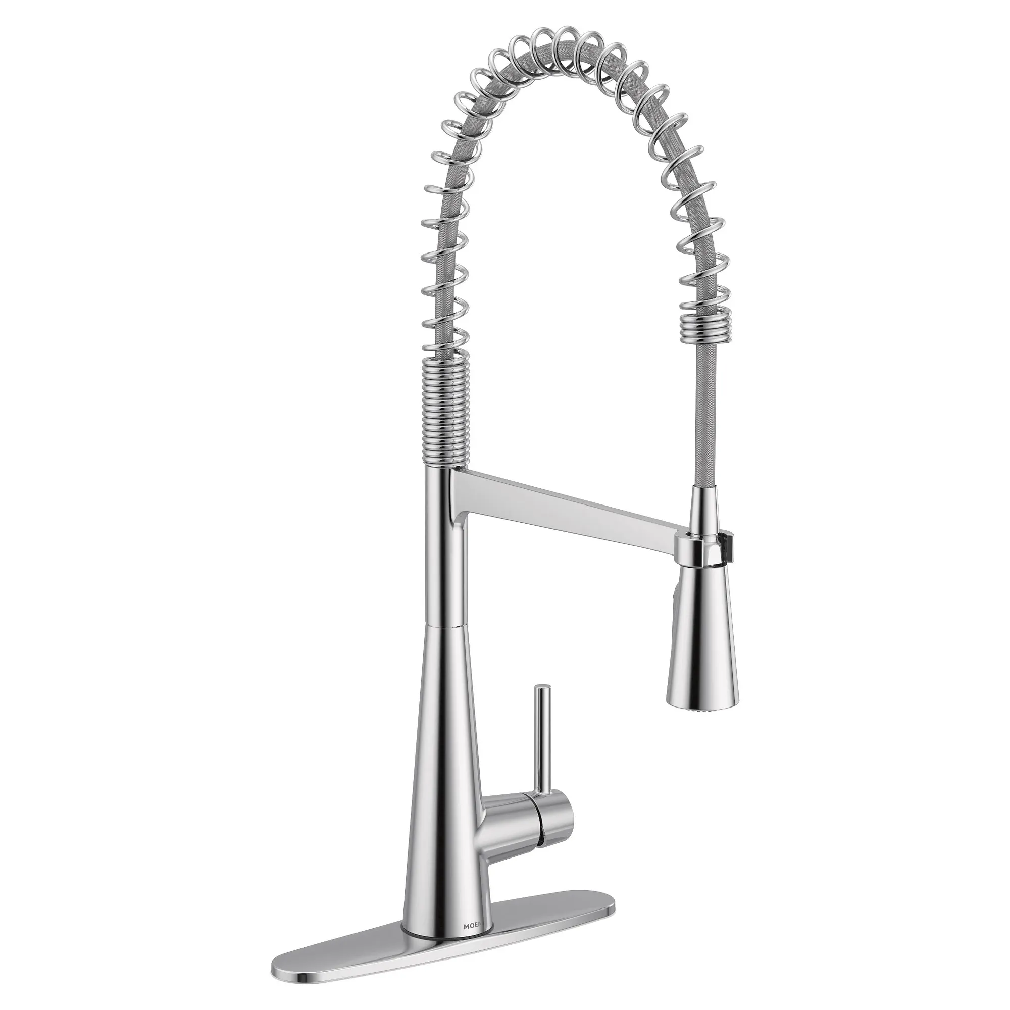 Sleek One-Handle Pre-Rinse Spring Pulldown Kitchen Faucet - Image 3