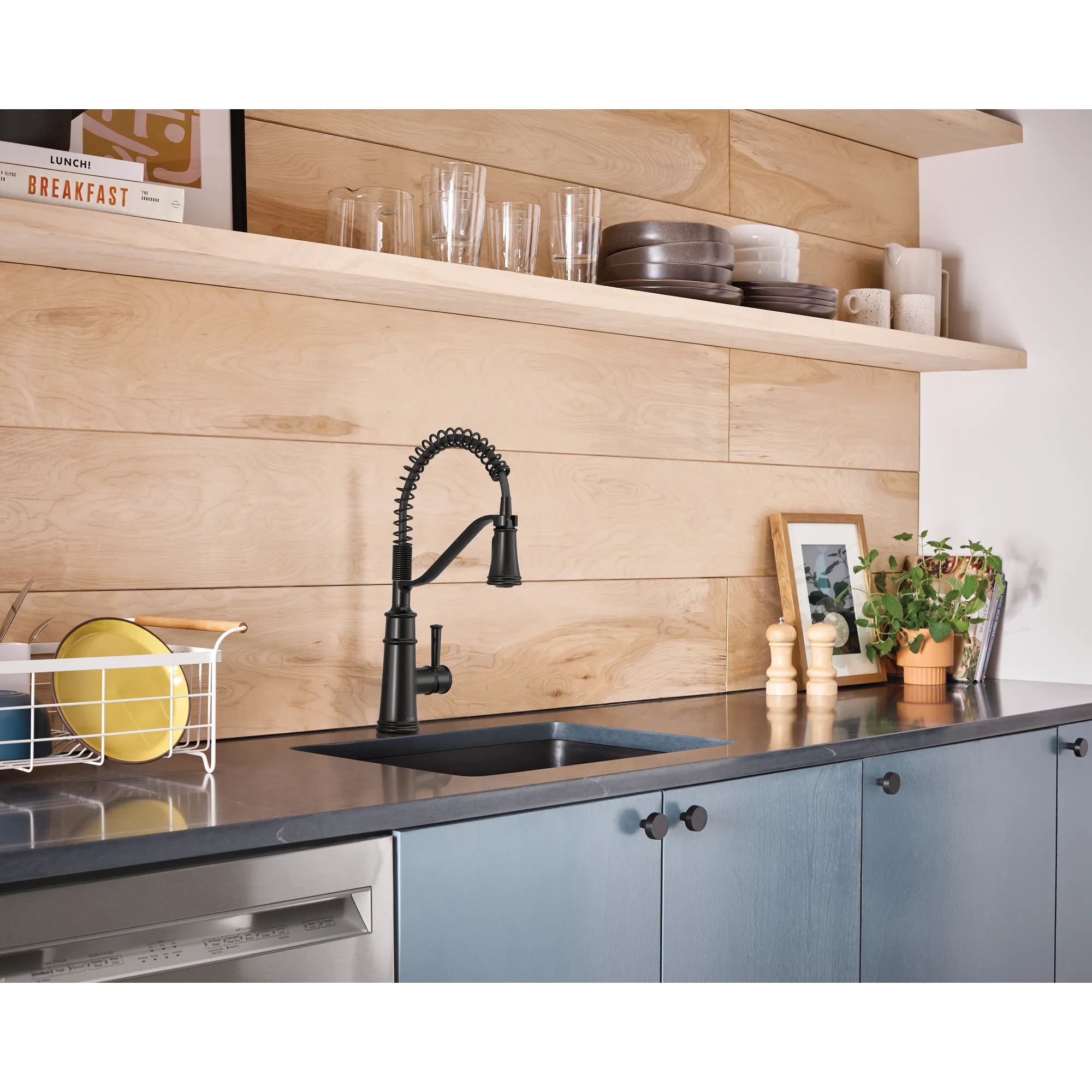 Belfield One-Handle Pre-Rinse Spring Pulldown Kitchen Faucet - Image 5