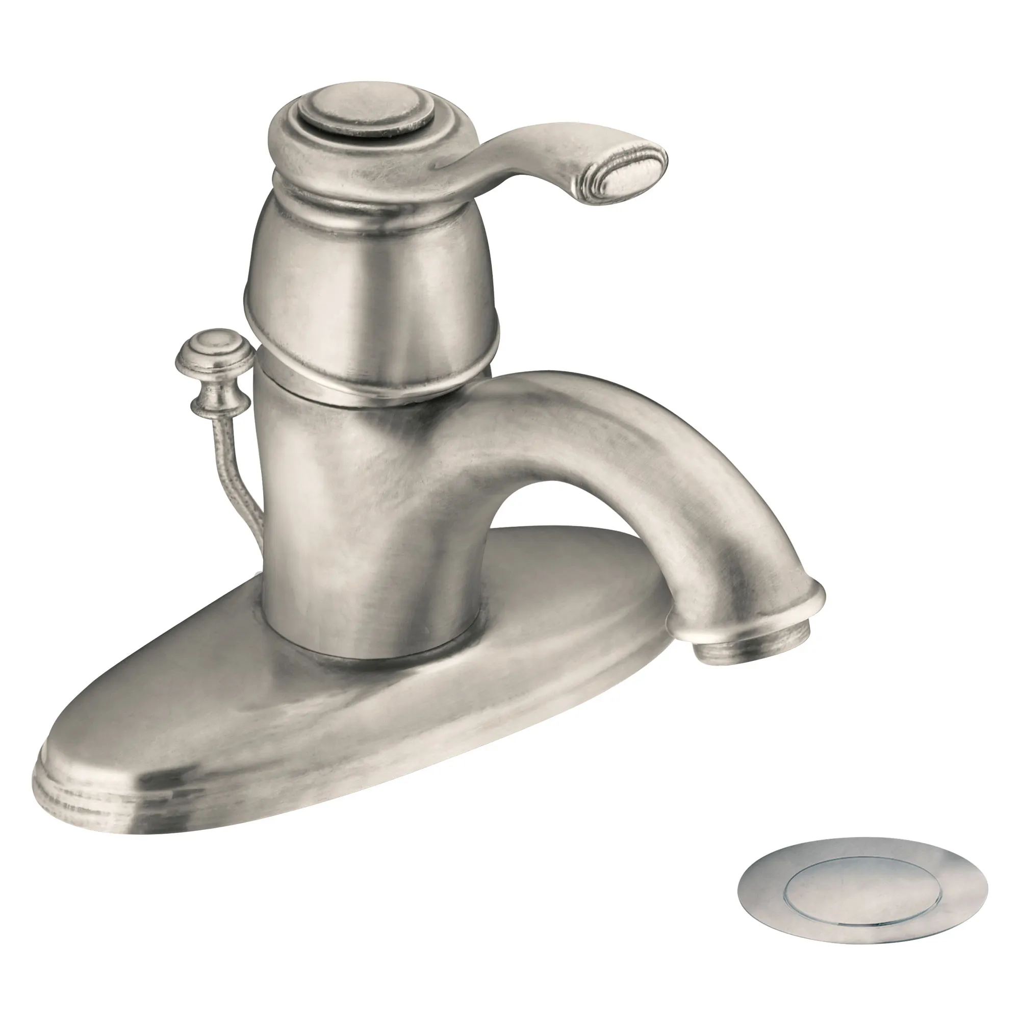 Kingsley Chrome One-Handle Low Arc Bathroom Faucet - Image 15