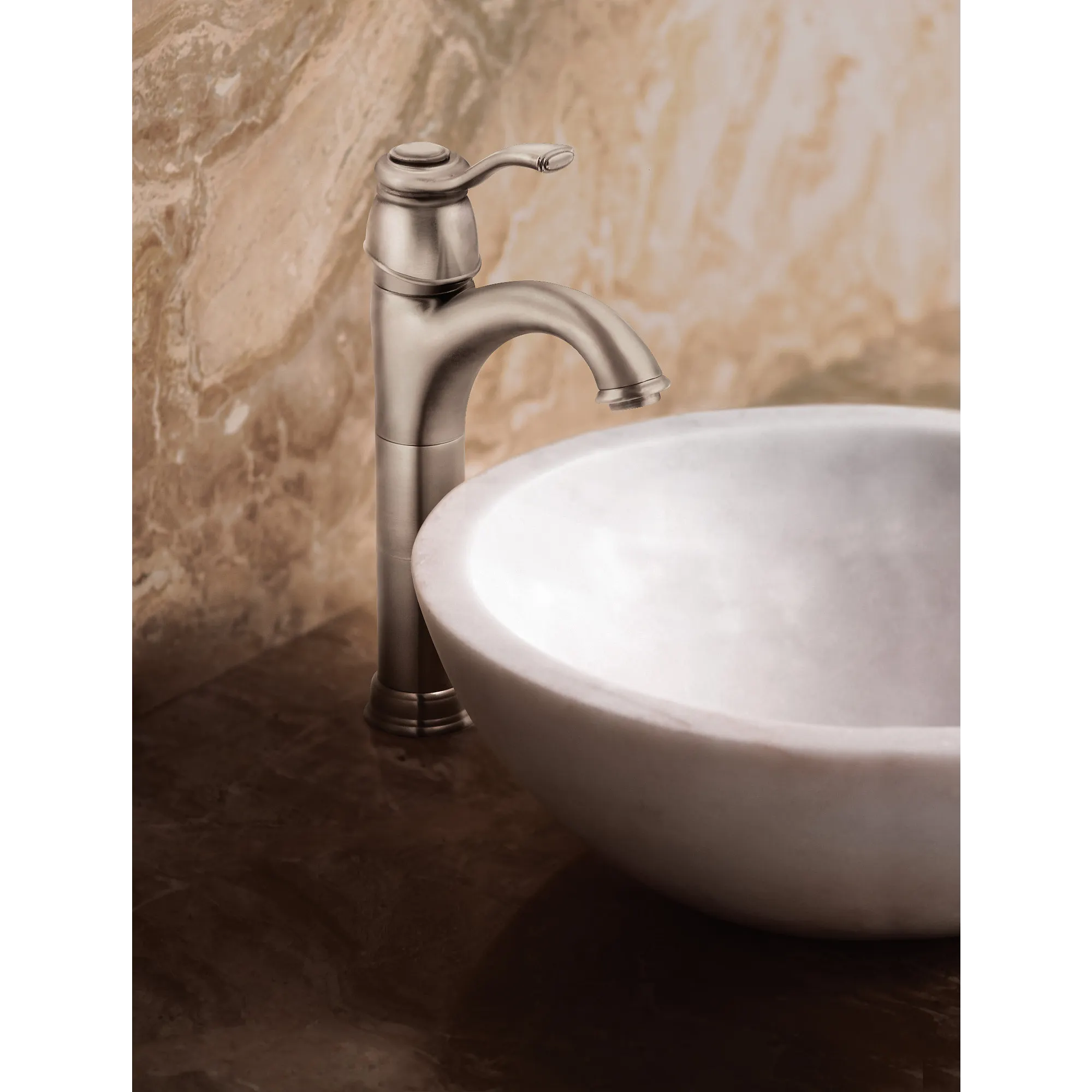 Kingsley Chrome One-Handle Low Arc Bathroom Faucet - Image 24