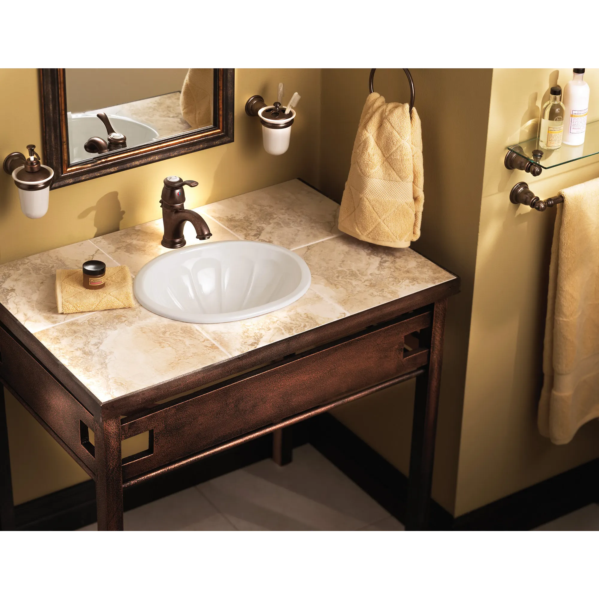 Kingsley Chrome One-Handle Low Arc Bathroom Faucet - Image 9