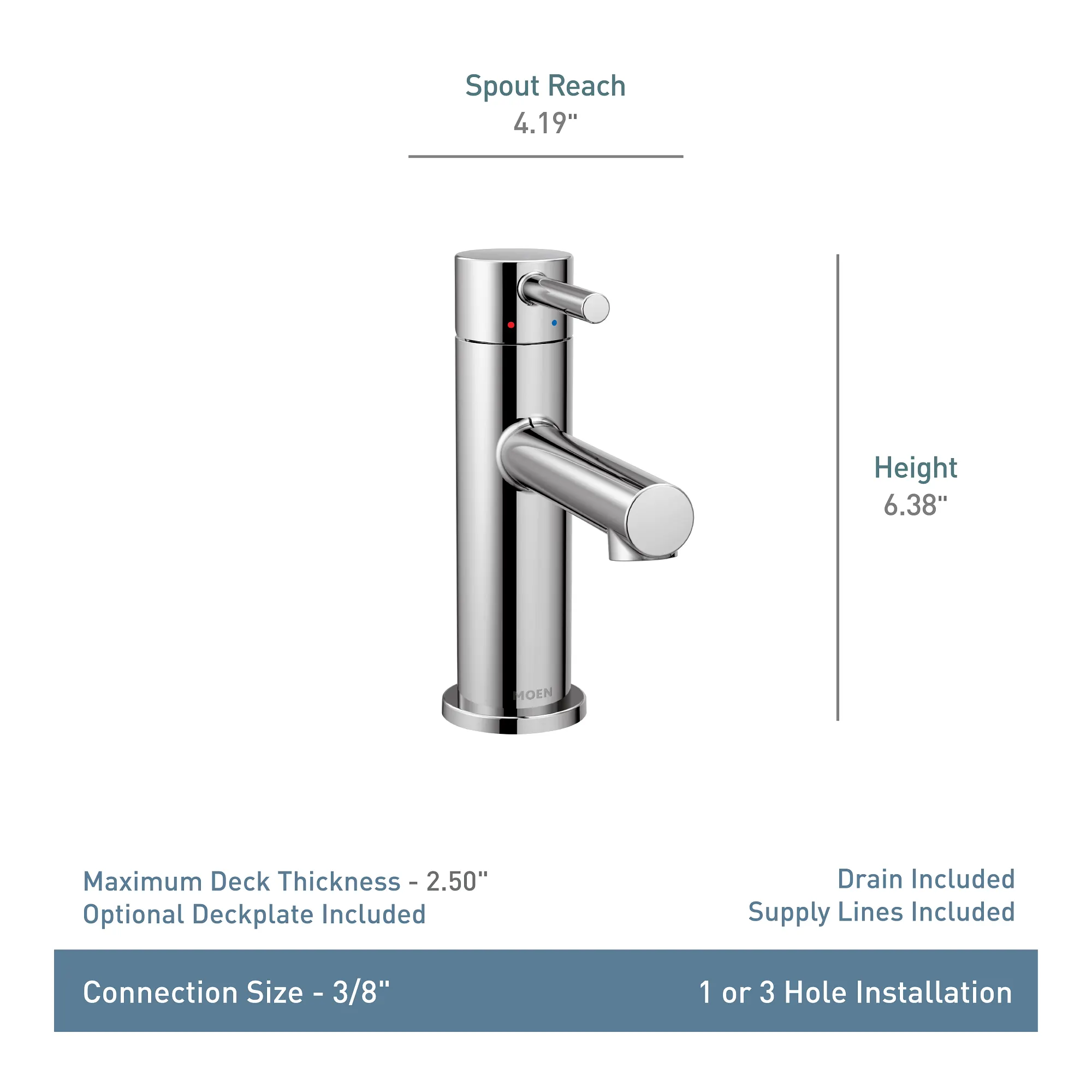 Align One-handle Bathroom Sink Faucet - Image 15