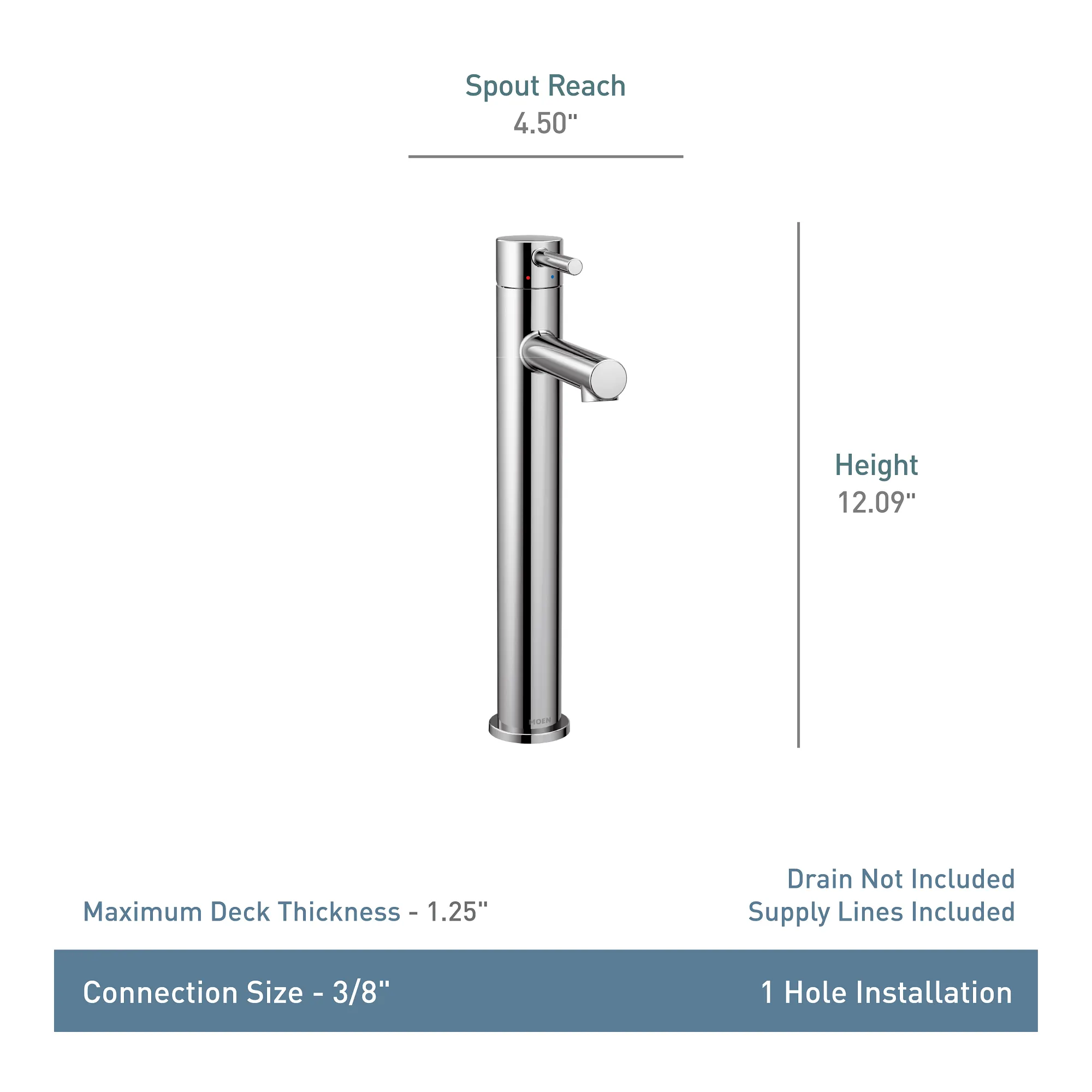 Align One-Handle High Arc Vessel Bathroom Faucet - Image 31