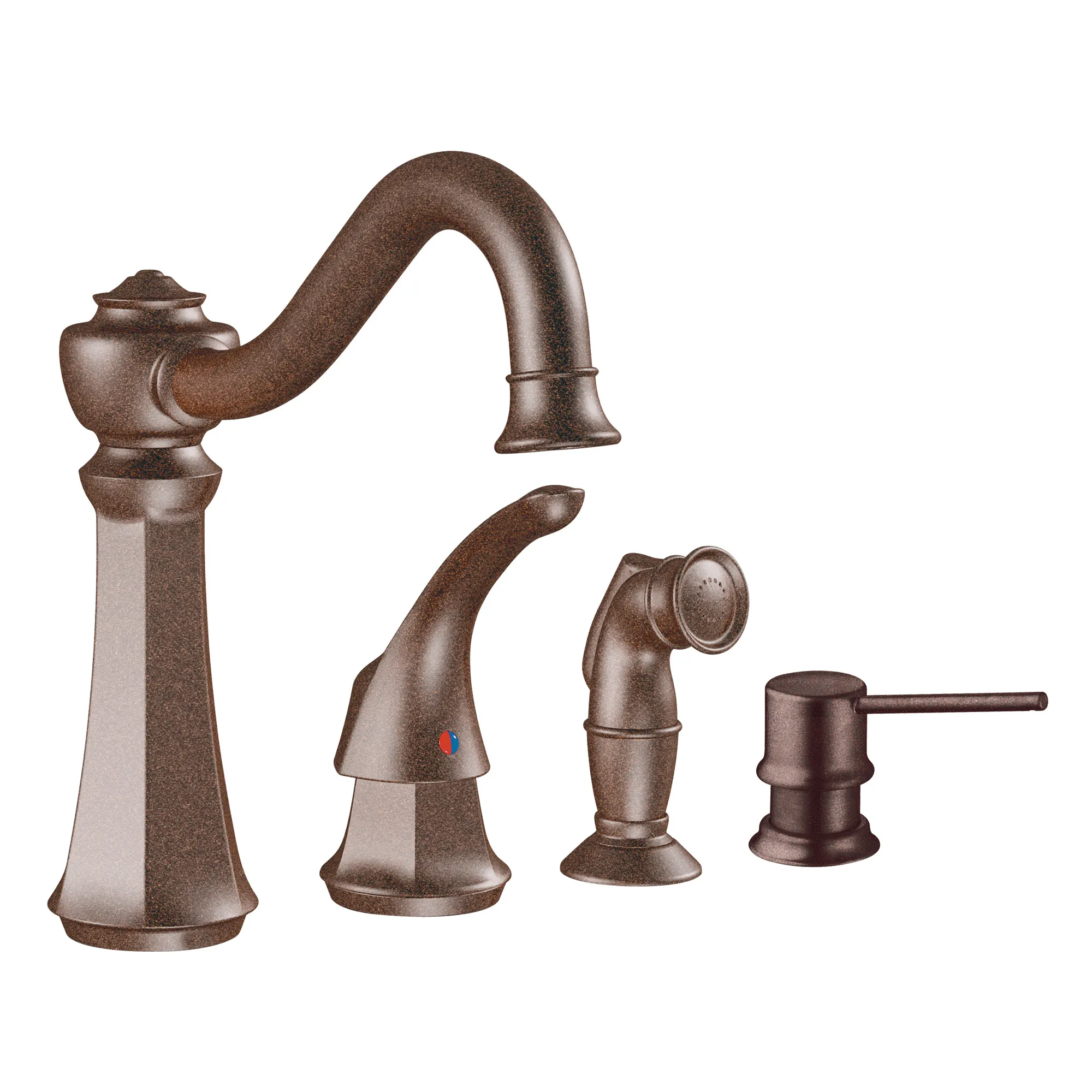 Vestige Chrome one-handle high arc kitchen faucet - Image 6