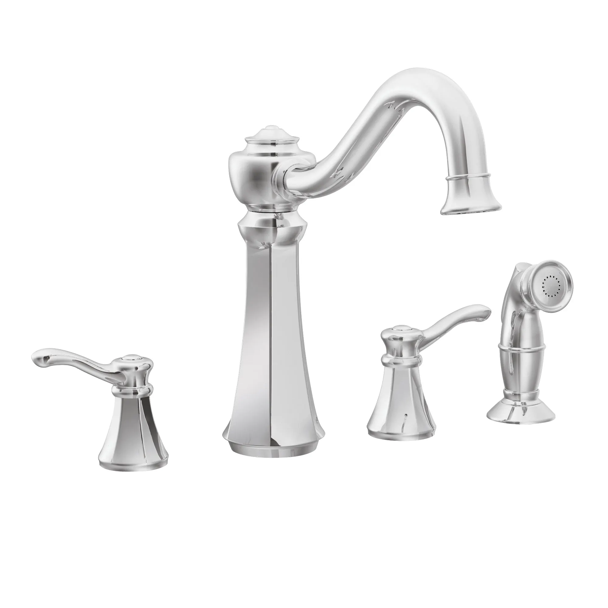 Vestige Chrome two-handle high arc kitchen faucet - Image 2