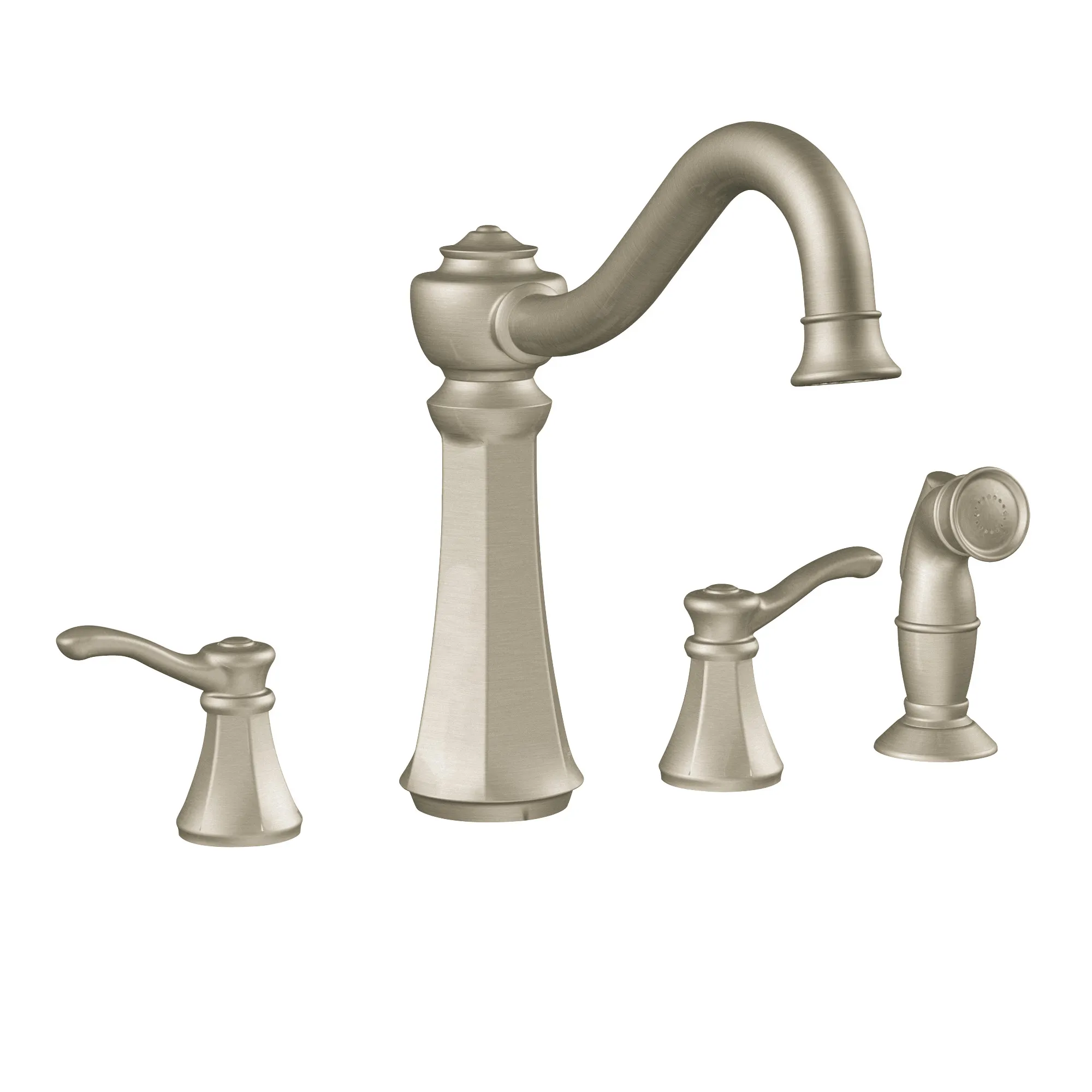 Vestige Chrome two-handle high arc kitchen faucet - Image 4