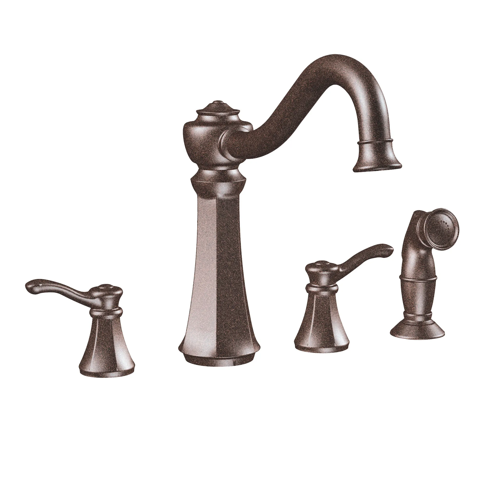 Vestige Chrome two-handle high arc kitchen faucet - Image 8