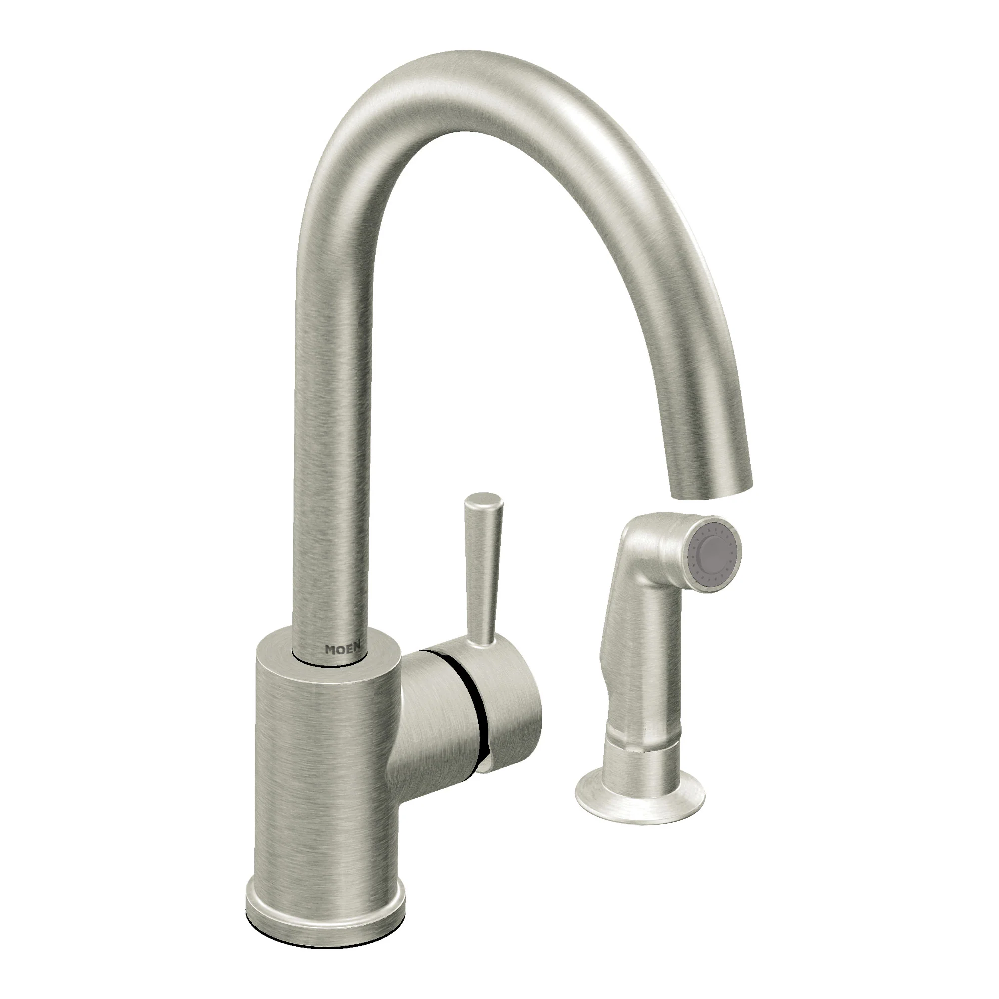 Level Chrome one-handle high arc kitchen faucet - Image 2