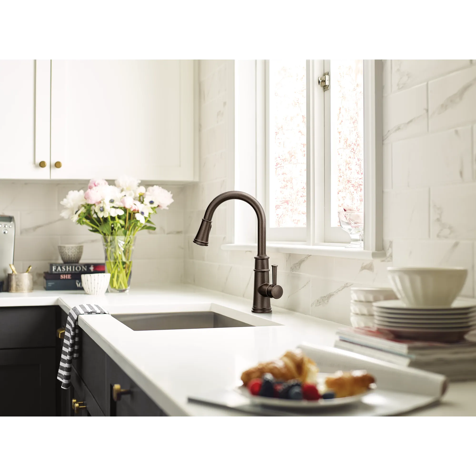 Belfield Smart Kitchen One-Handle High Arc Pulldown Kitchen Faucet - Image 12