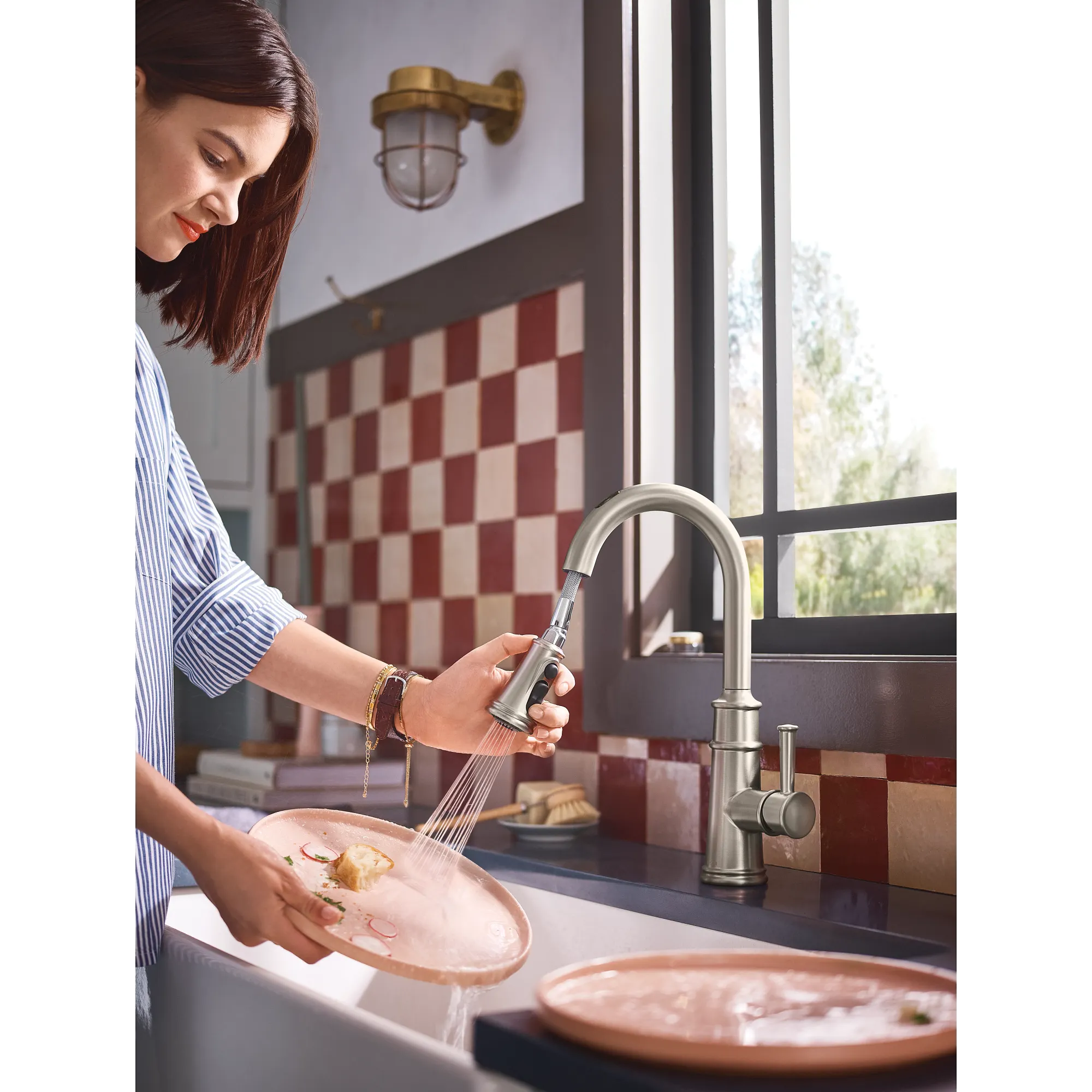 Belfield Smart Kitchen One-Handle High Arc Pulldown Kitchen Faucet - Image 17