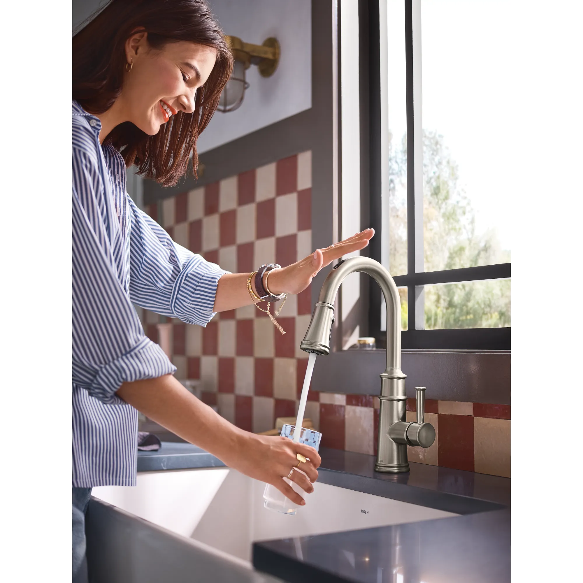 Belfield Smart Kitchen One-Handle High Arc Pulldown Kitchen Faucet - Image 21