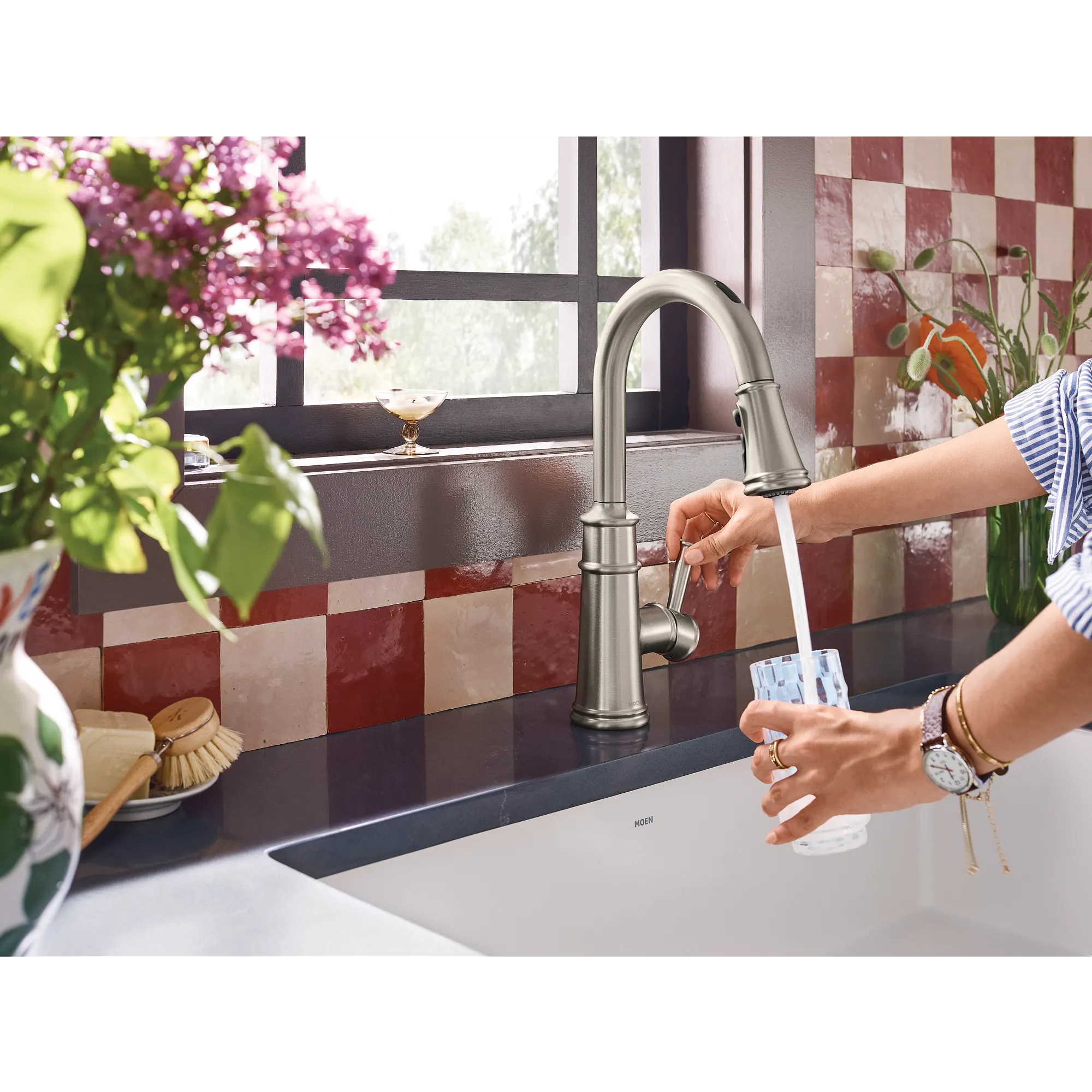 Belfield Smart Kitchen One-Handle High Arc Pulldown Kitchen Faucet - Image 22