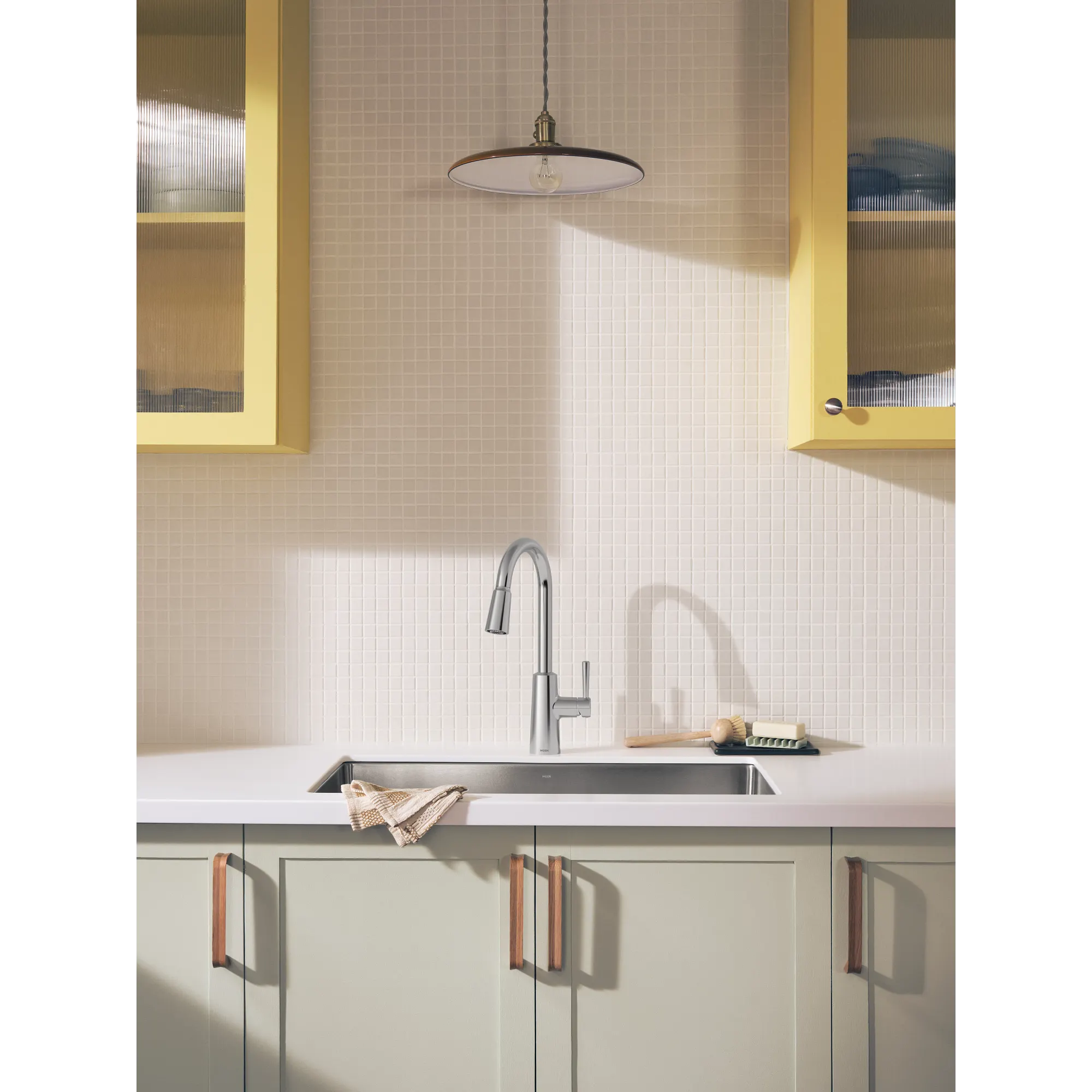Riley High Arc Pulldown Kitchen Faucet - Image 4