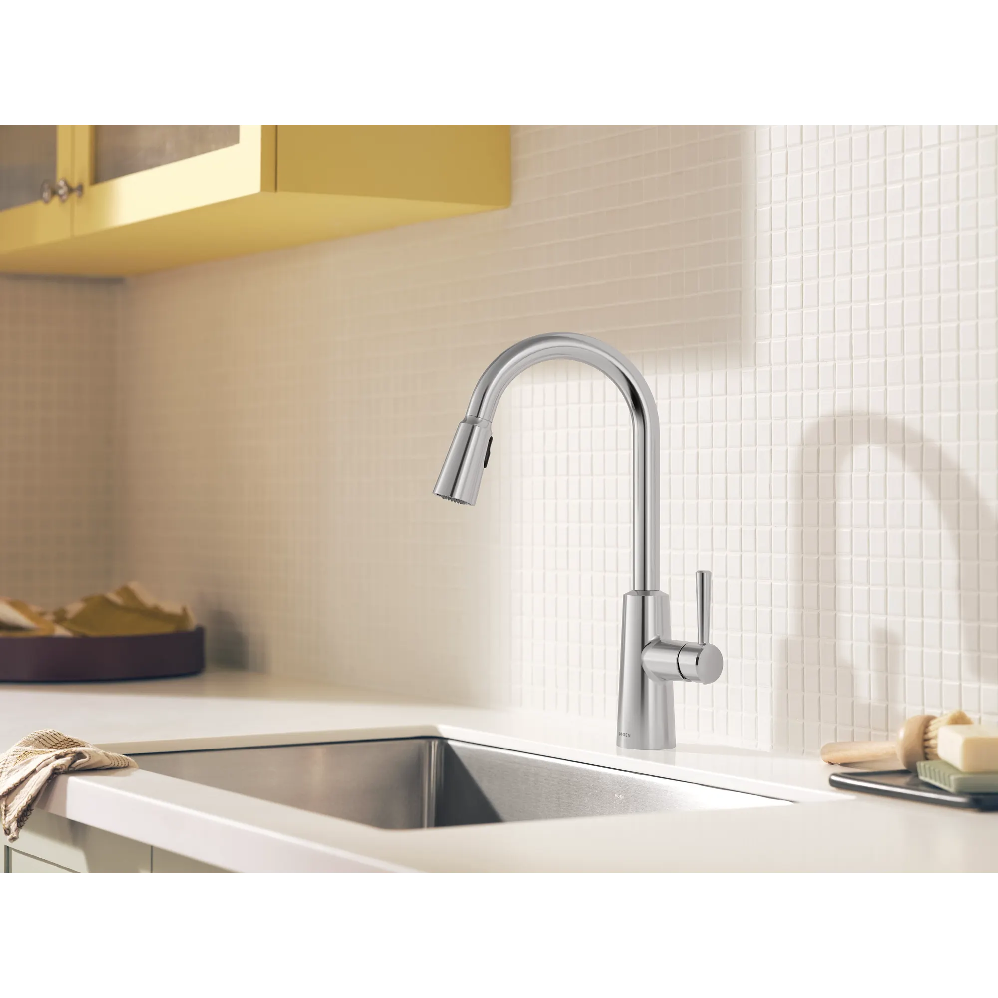 Riley High Arc Pulldown Kitchen Faucet - Image 6