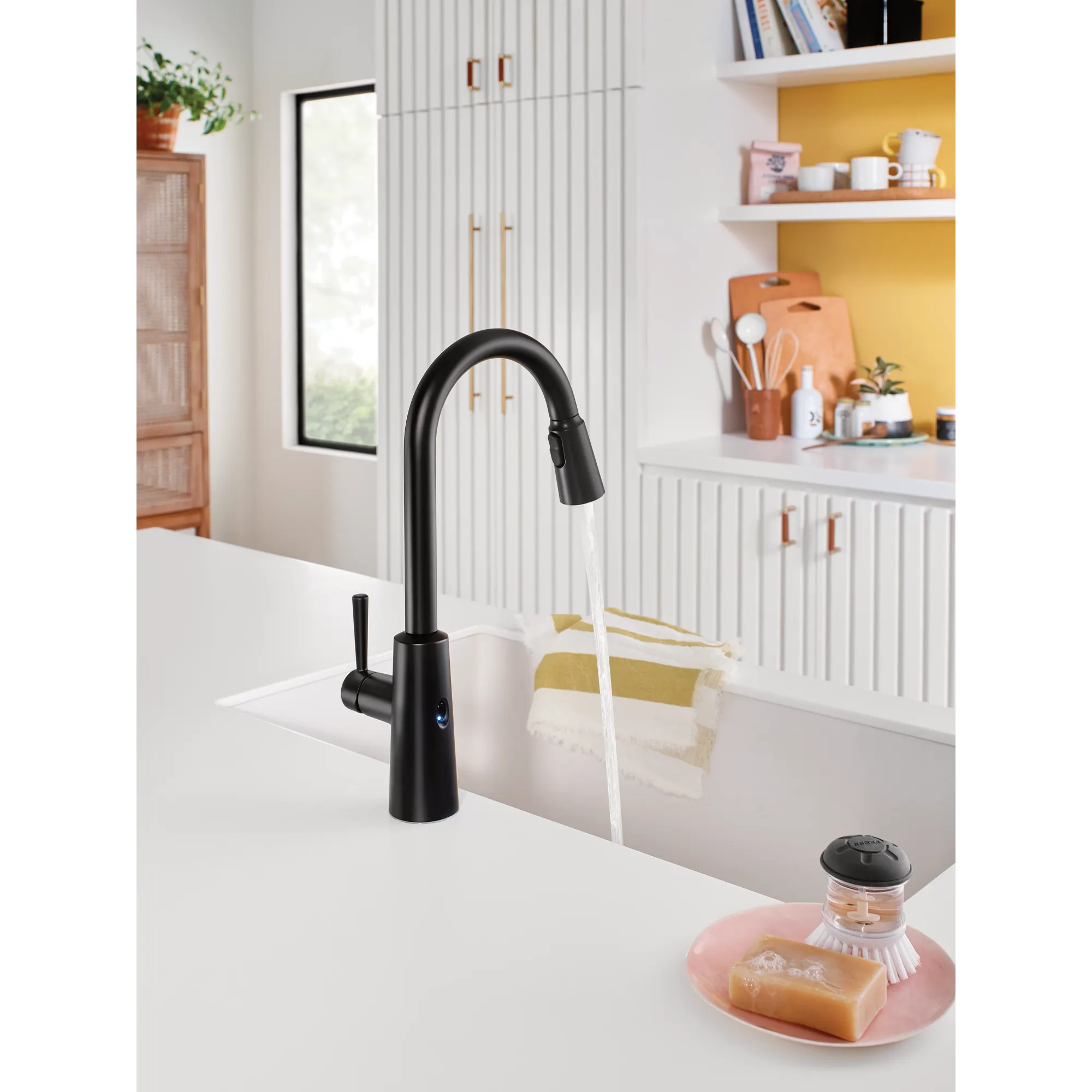 Riley MotionSense Wave One-Handle Pulldown Touchless Kitchen Faucet - Image 20