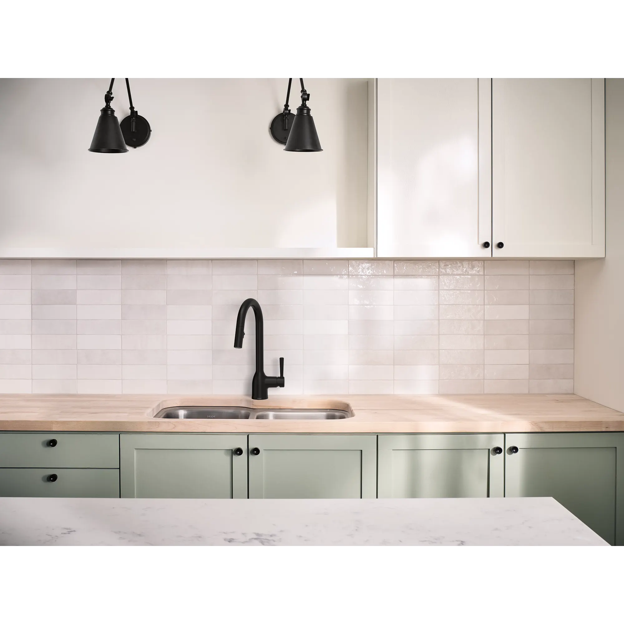 Chateau Matte black one-handle kitchen faucet - Image 7