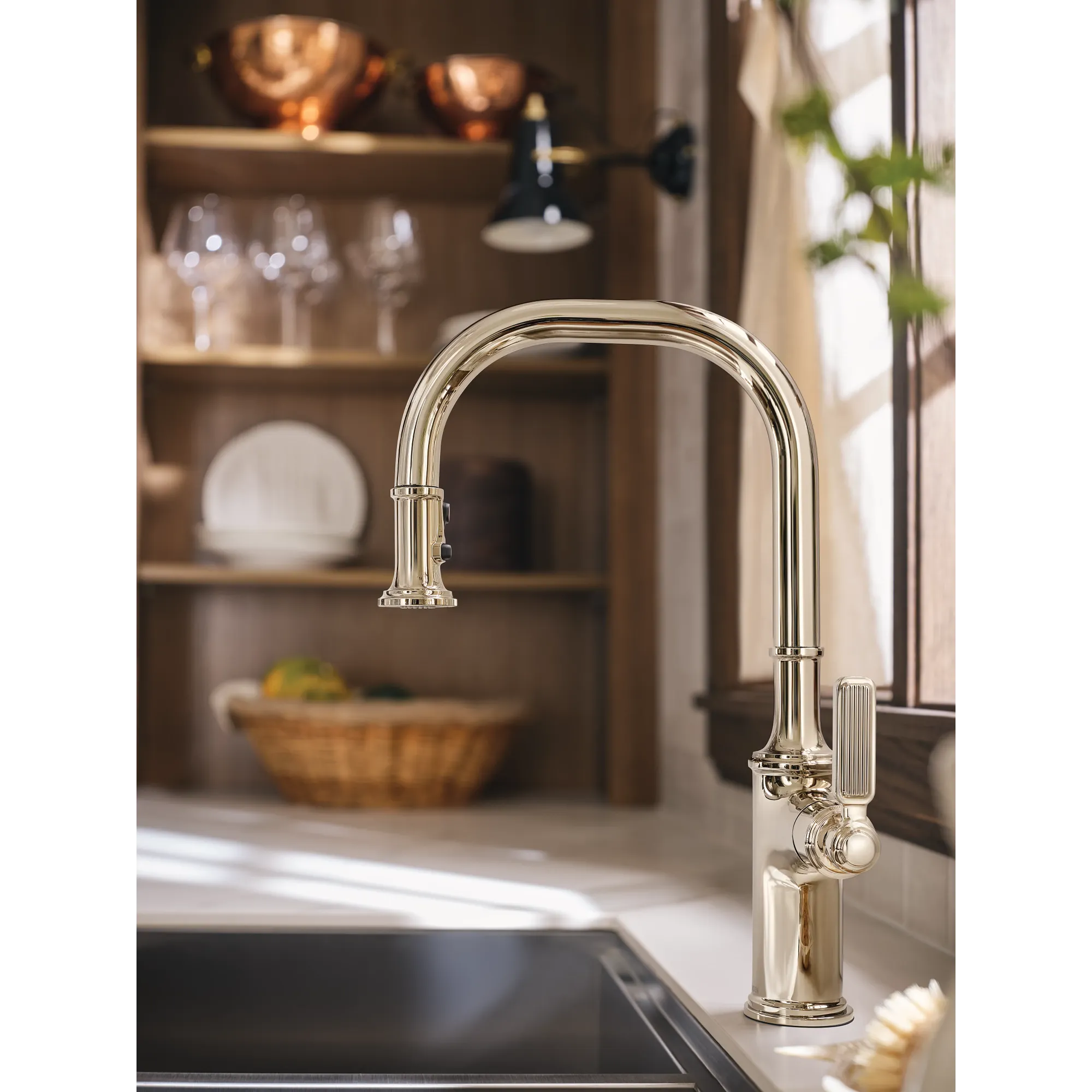 Smyth One-Handle High Arc Pulldown Kitchen Faucet - Image 11
