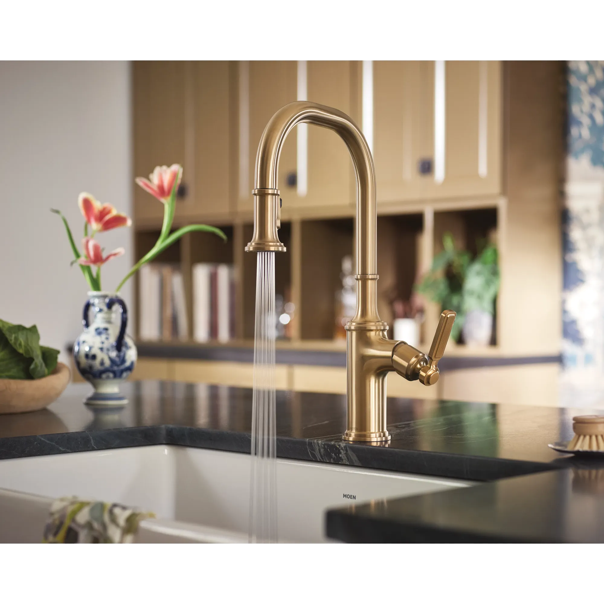 Smyth One-Handle High Arc Pulldown Kitchen Faucet - Image 19