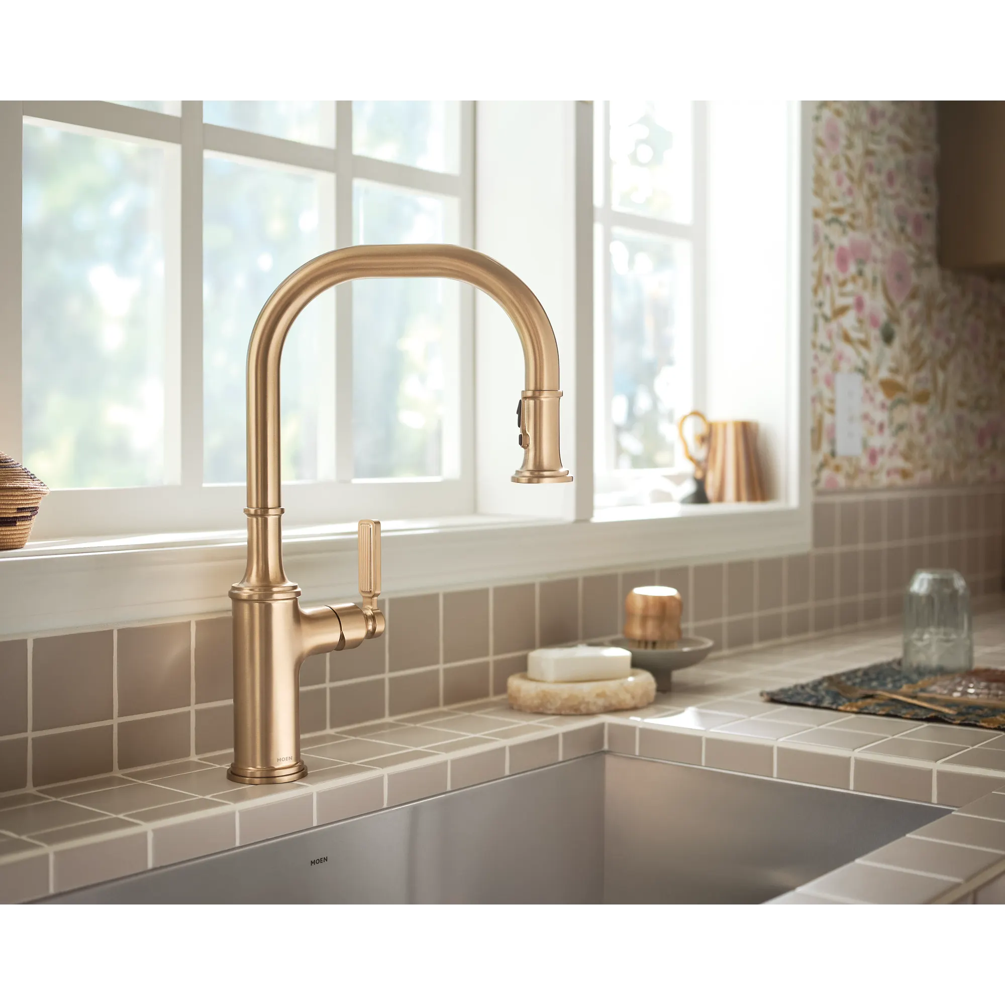 Smyth One-Handle High Arc Pulldown Kitchen Faucet - Image 25