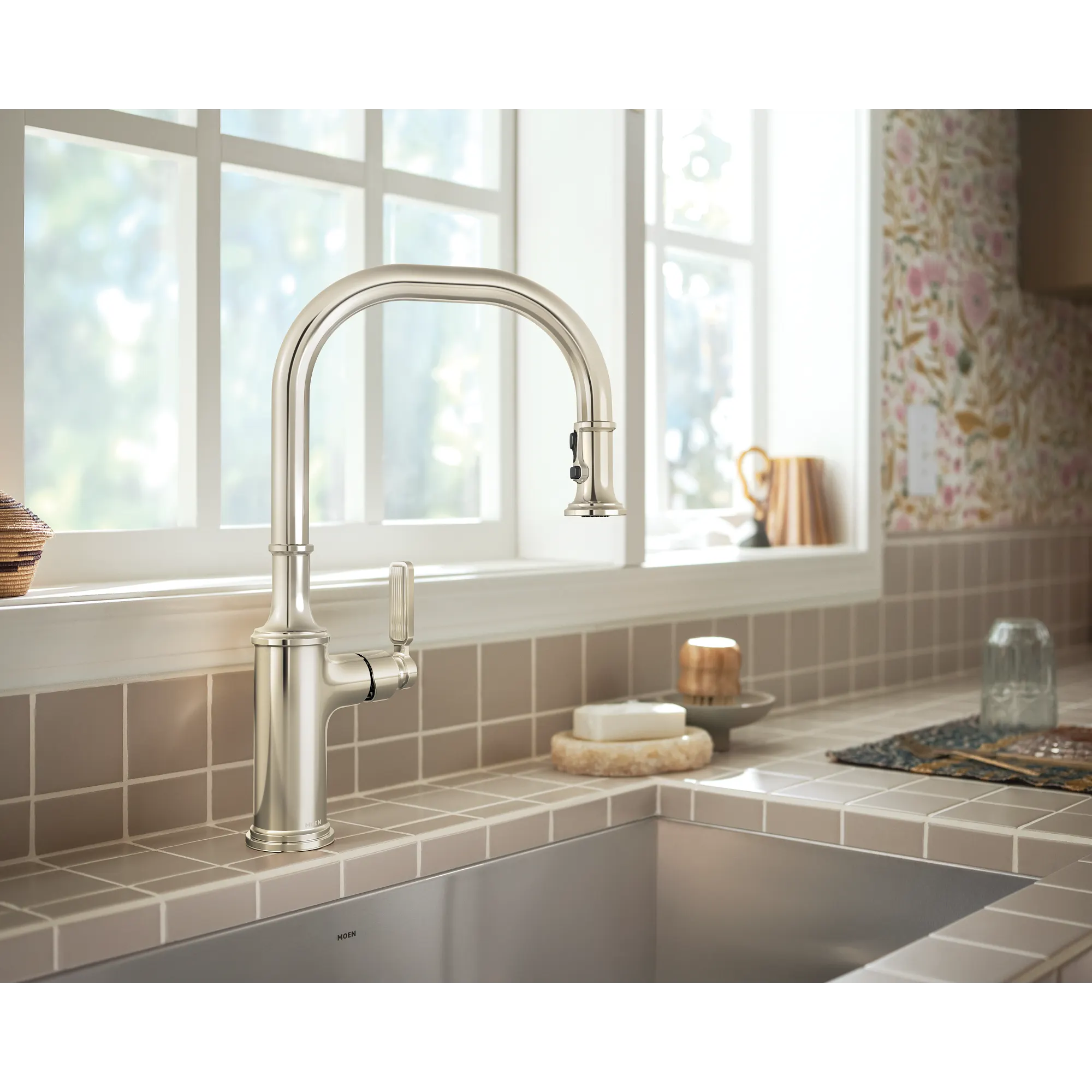 Smyth One-Handle High Arc Pulldown Kitchen Faucet - Image 5