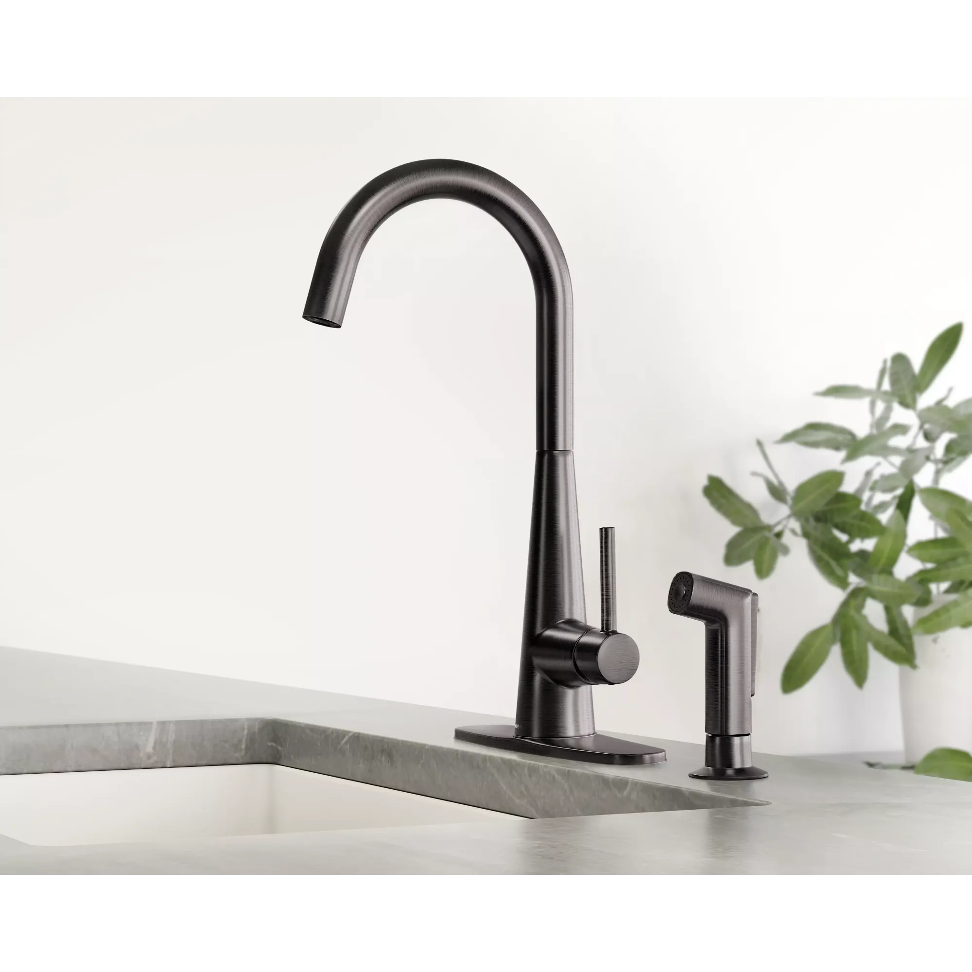 Sleek Chrome One-Handle Kitchen Faucet - Image 16