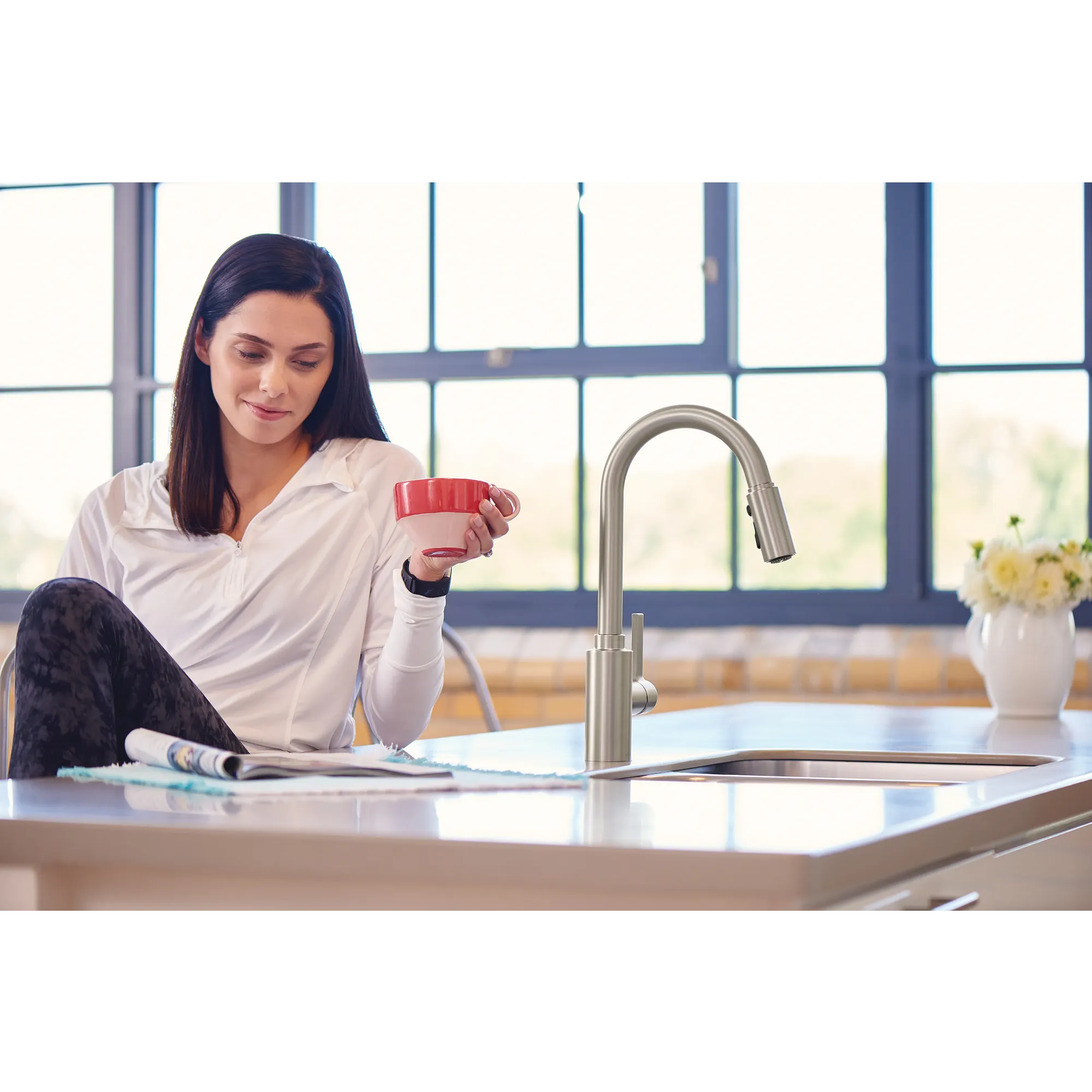 Genta LX One-Handle High Arc Pulldown Kitchen Faucet - Image 16