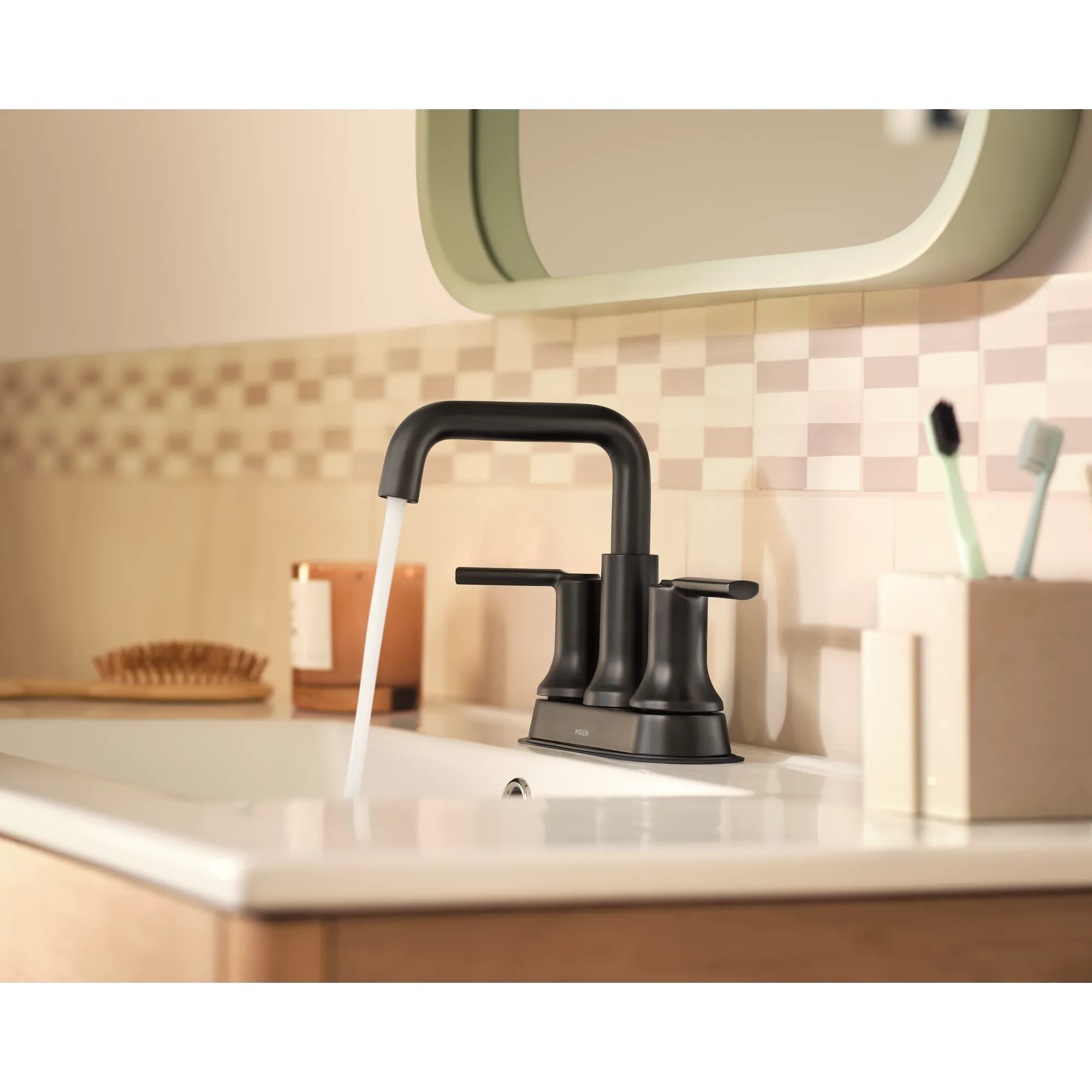 Zyla Chrome two-handle high arc bathroom faucet - Image 7
