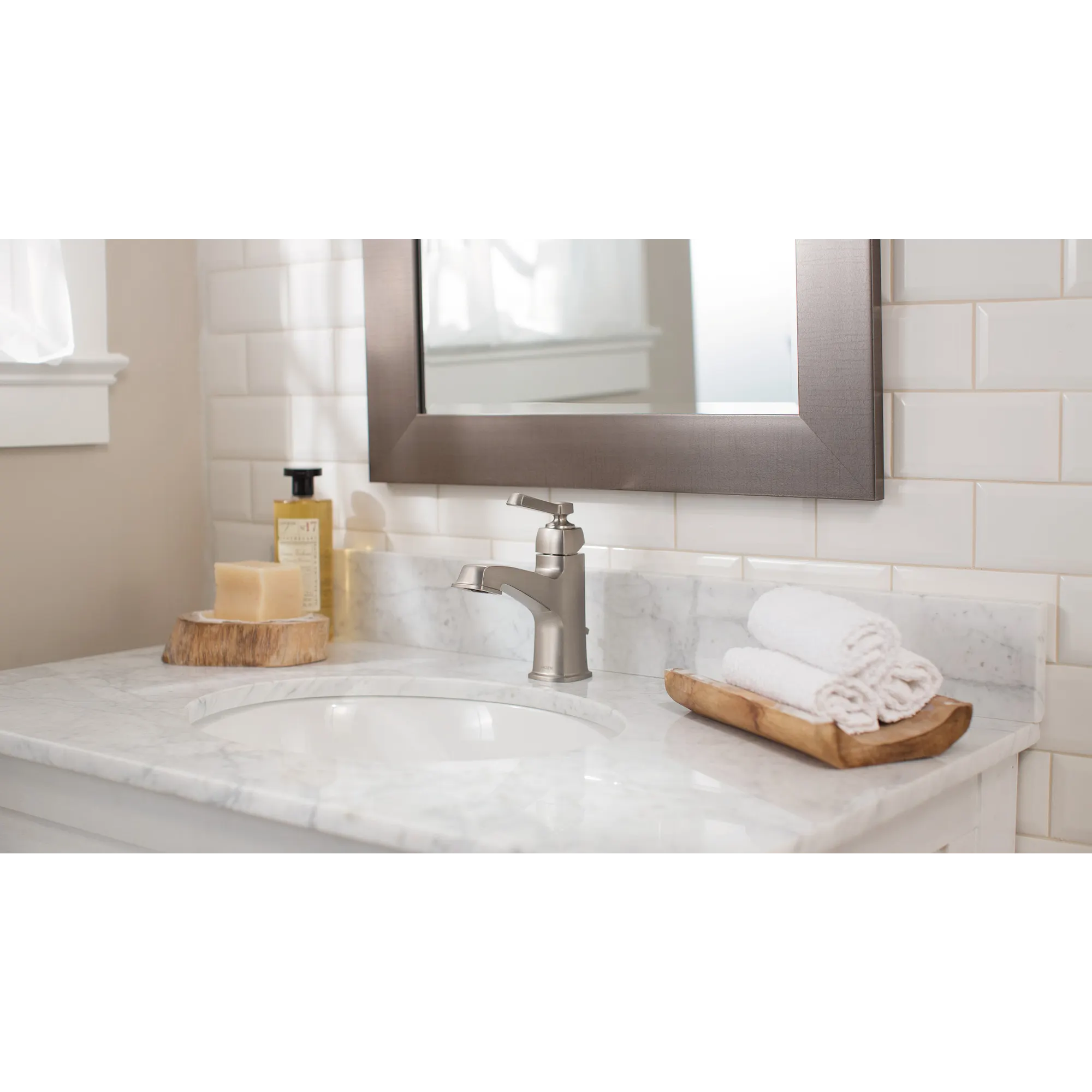 Boardwalk Chrome one-handle high arc bathroom faucet - Image 6
