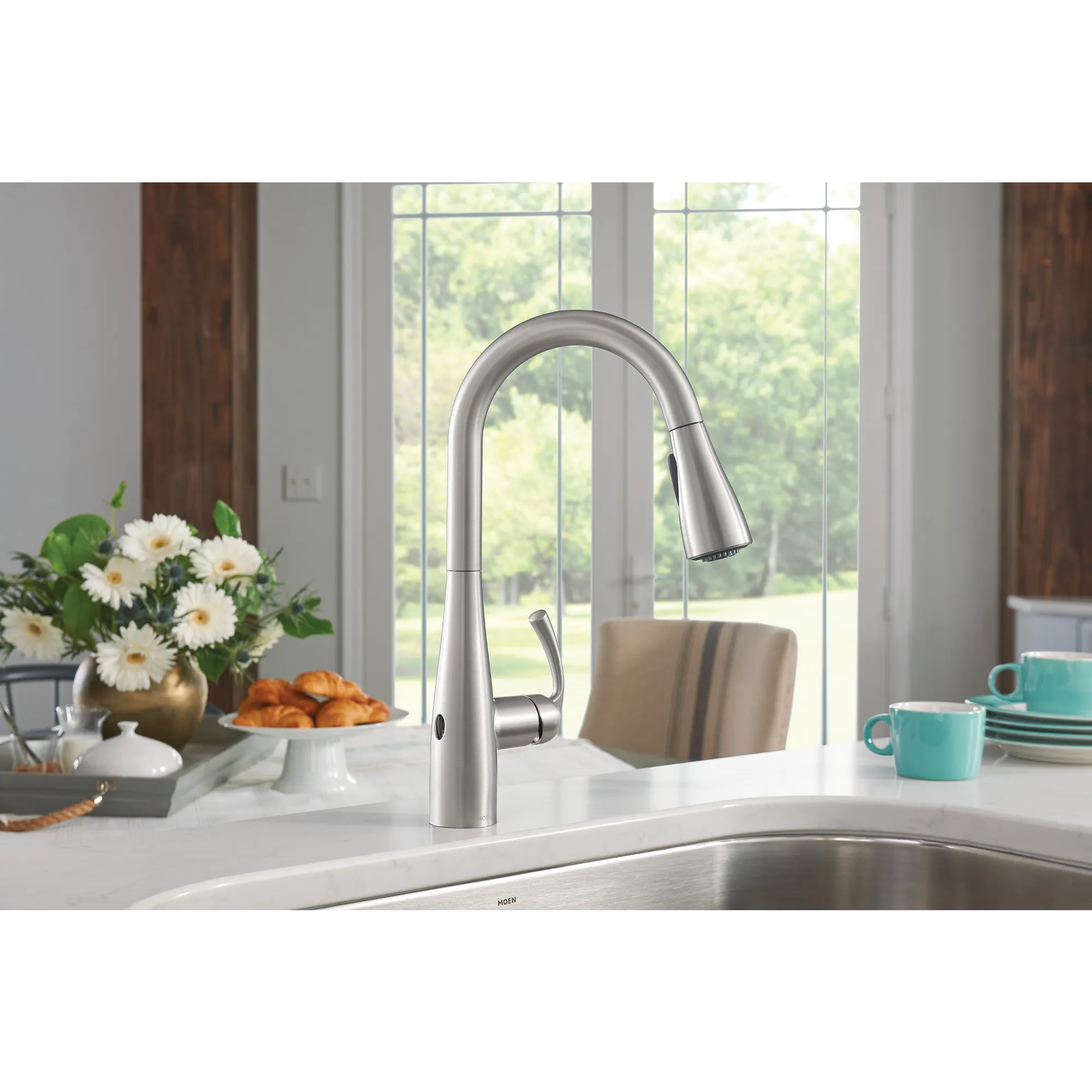 Essie MotionSense Wave One-Handle Pulldown Touchless Kitchen Faucet - Image 40