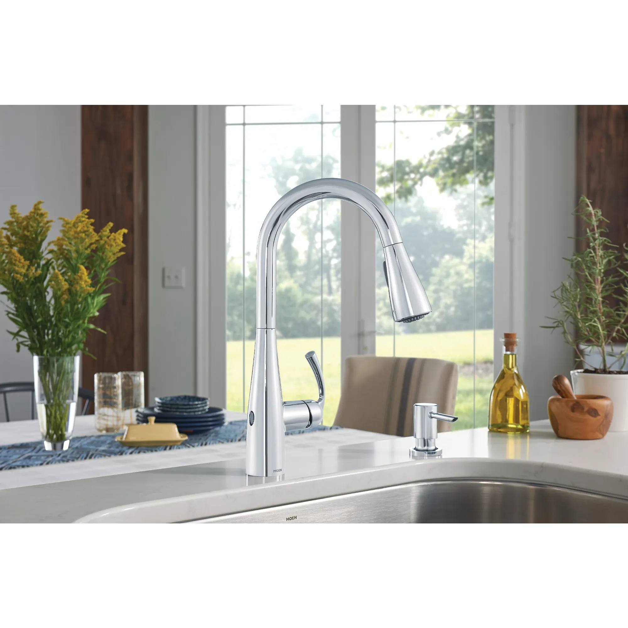 Essie MotionSense Wave One-Handle Pulldown Touchless Kitchen Faucet - Image 5