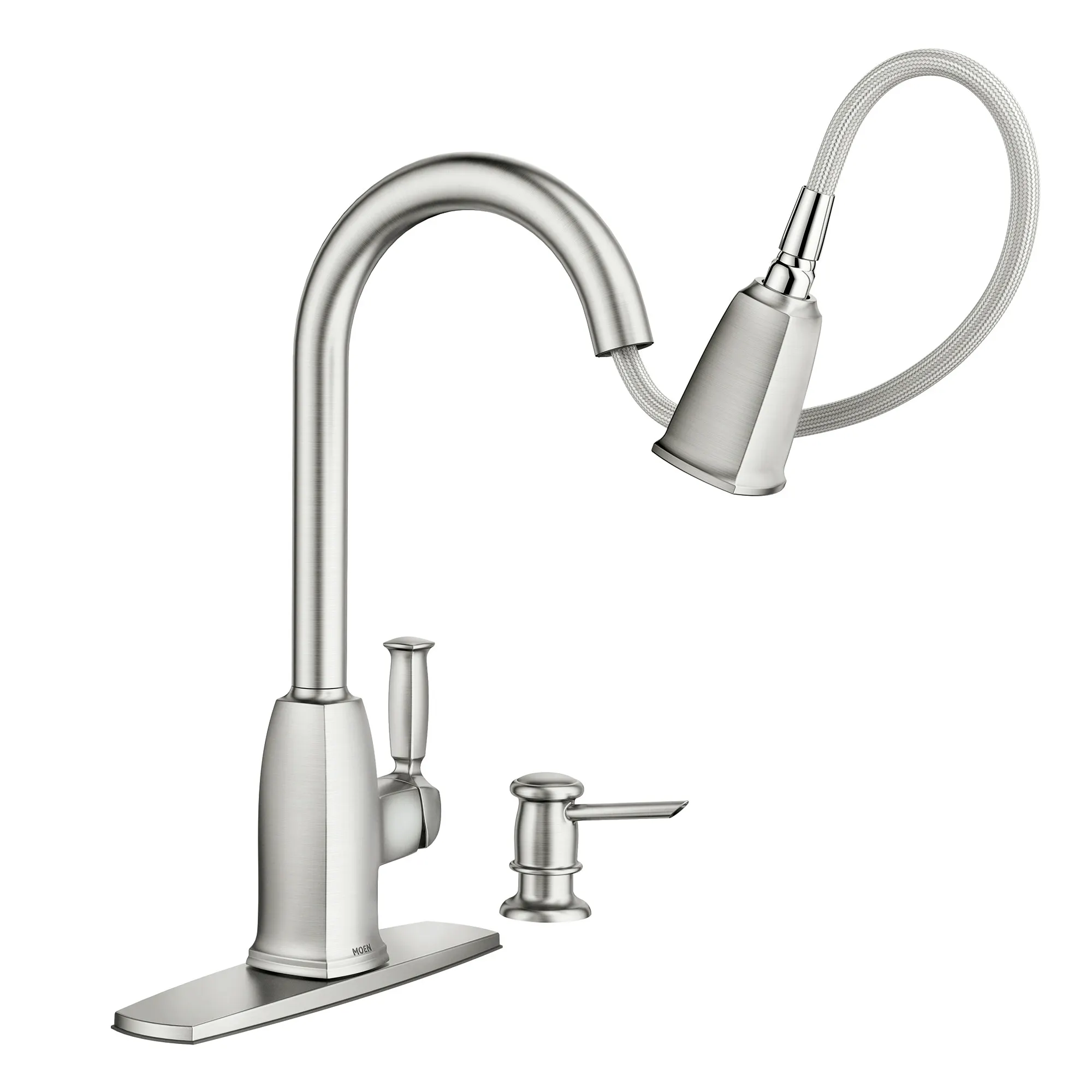 Wellsley One-handle High Arc Pulldown Kitchen Faucet - Image 18