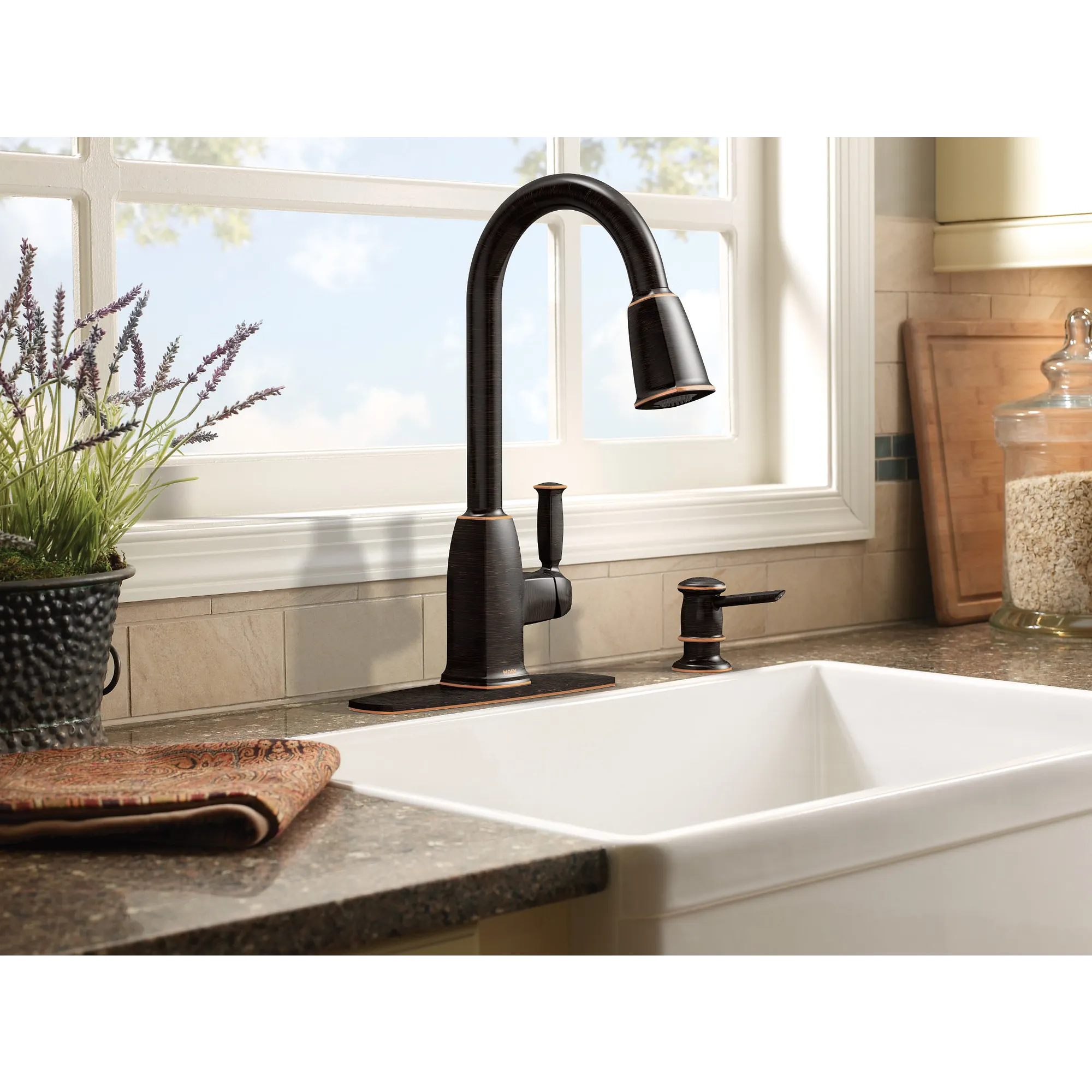 Wellsley One-handle High Arc Pulldown Kitchen Faucet - Image 3