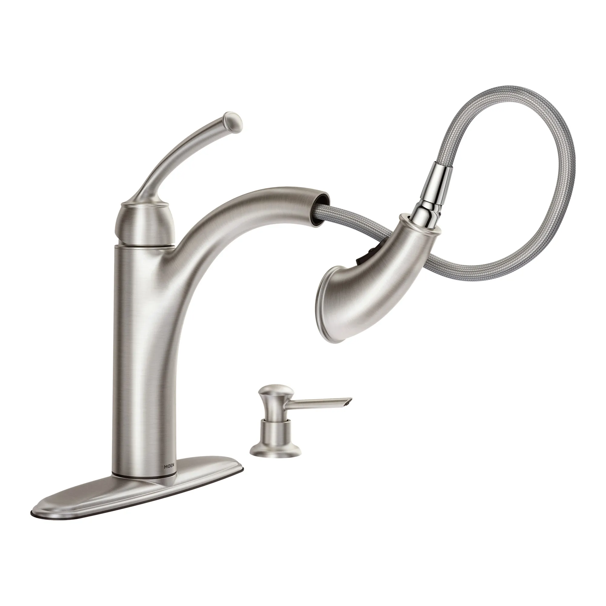 Sullivan Mediterranean Bronze One-Handle Pullout Kitchen Faucet - Image 10