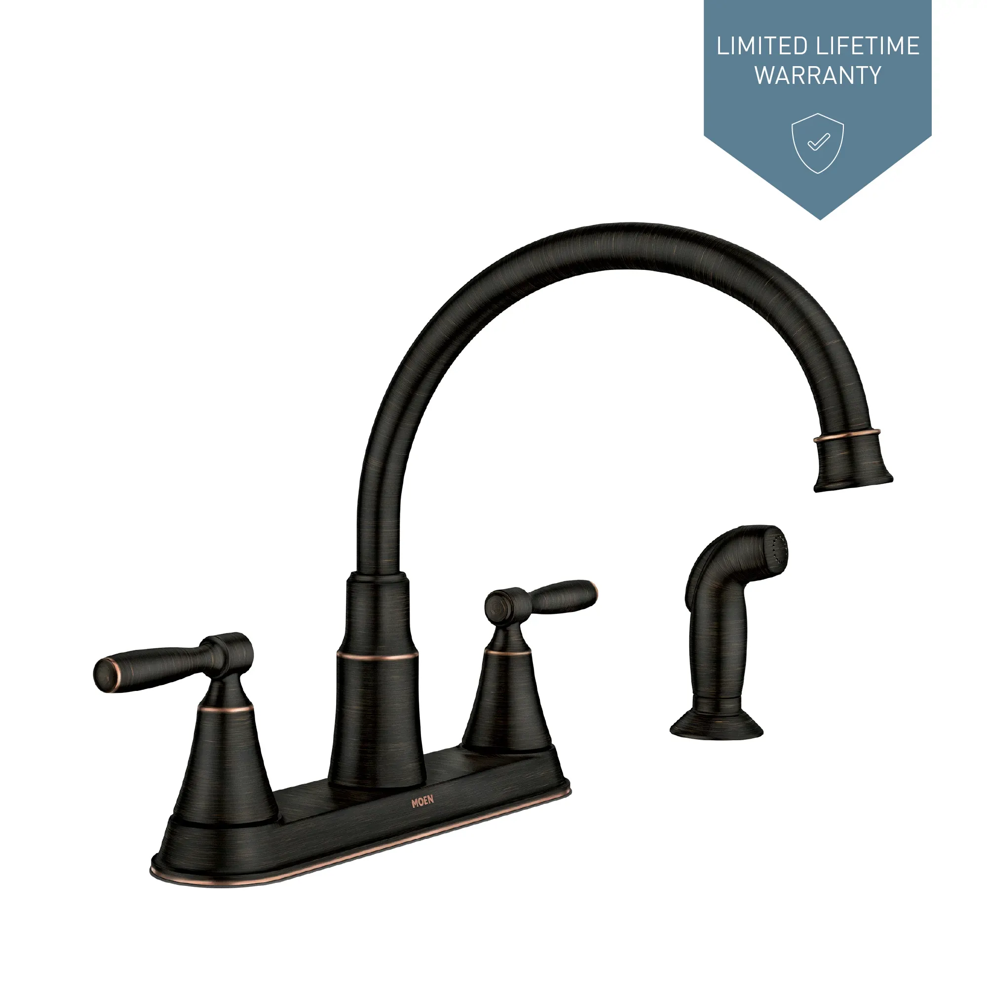 Hutchinson Two-Handle High Arc Kitchen Faucet - Image 14