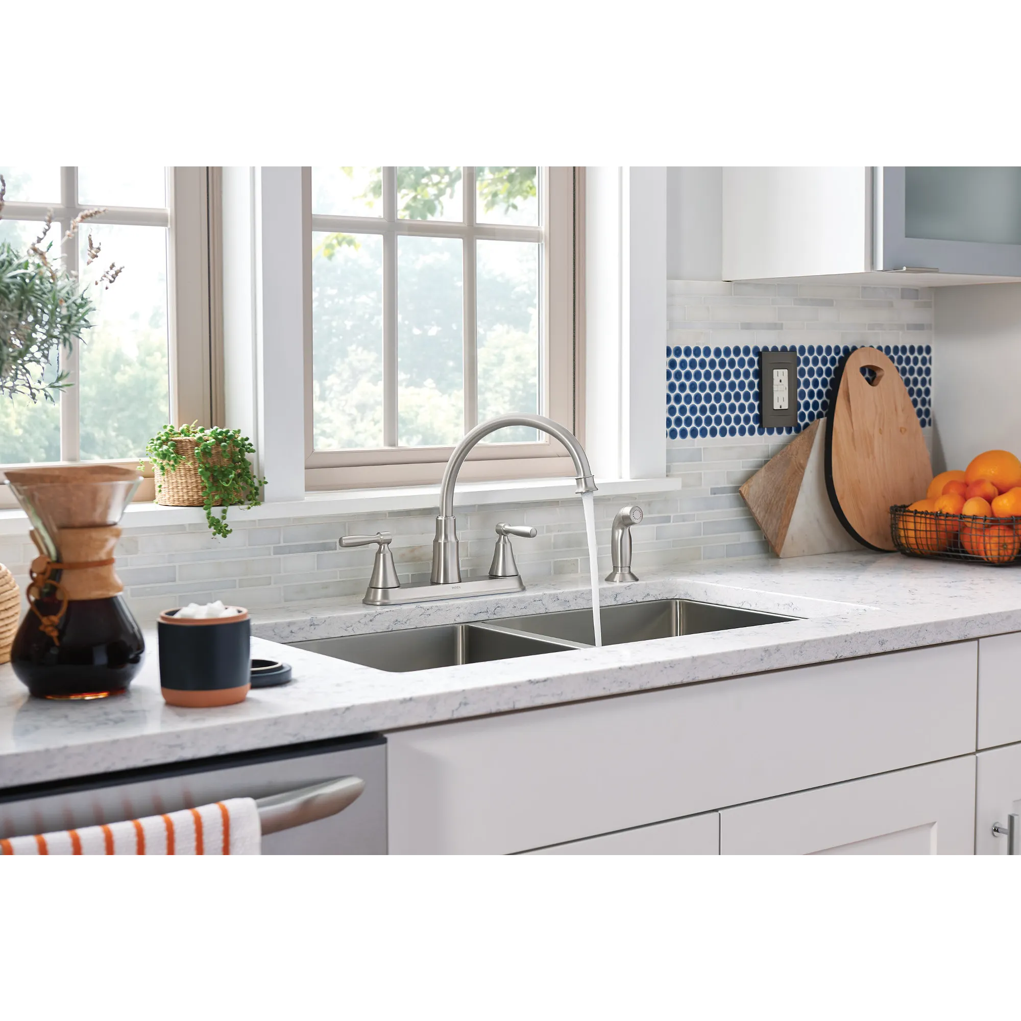 Hutchinson Two-Handle High Arc Kitchen Faucet - Image 17