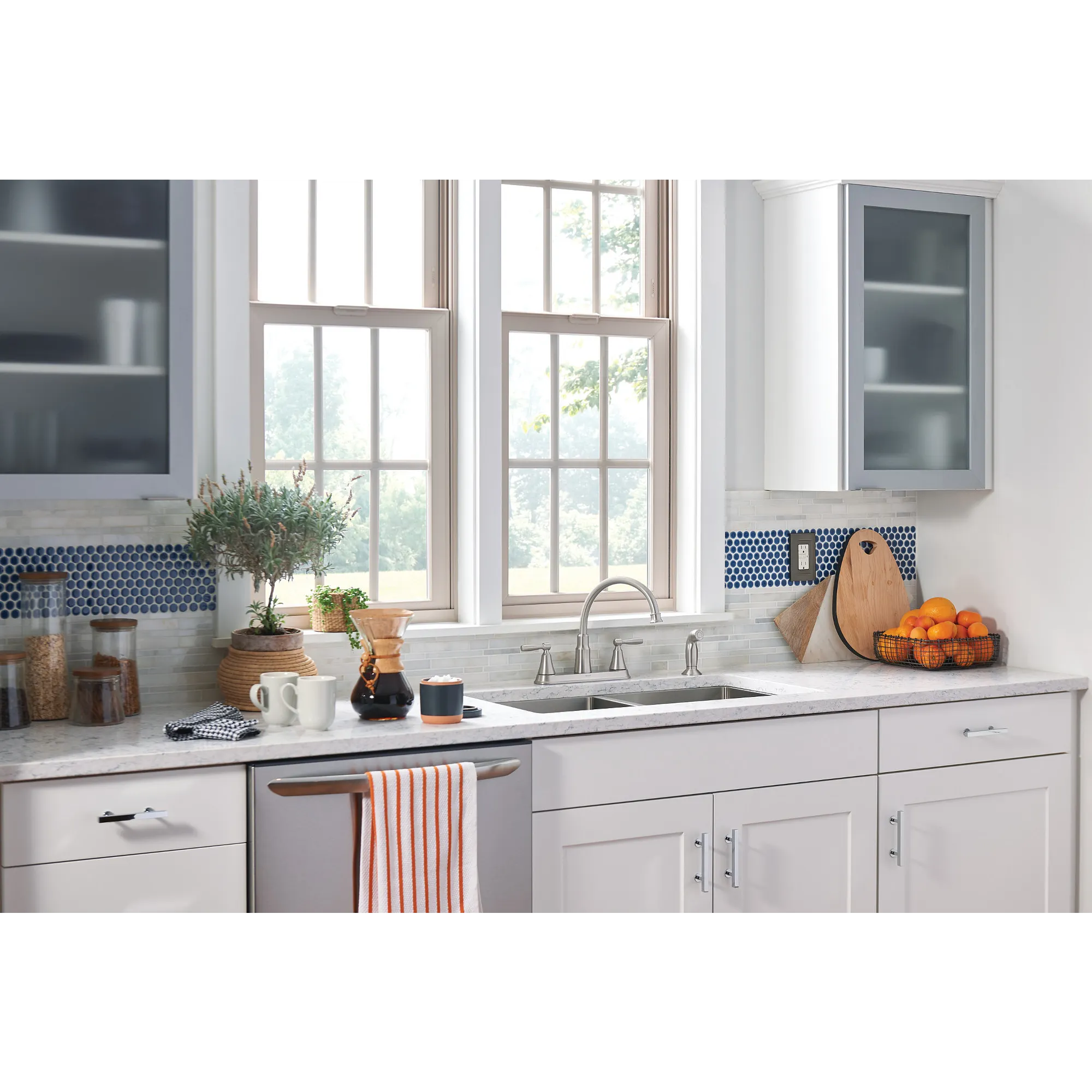 Hutchinson Two-Handle High Arc Kitchen Faucet - Image 21