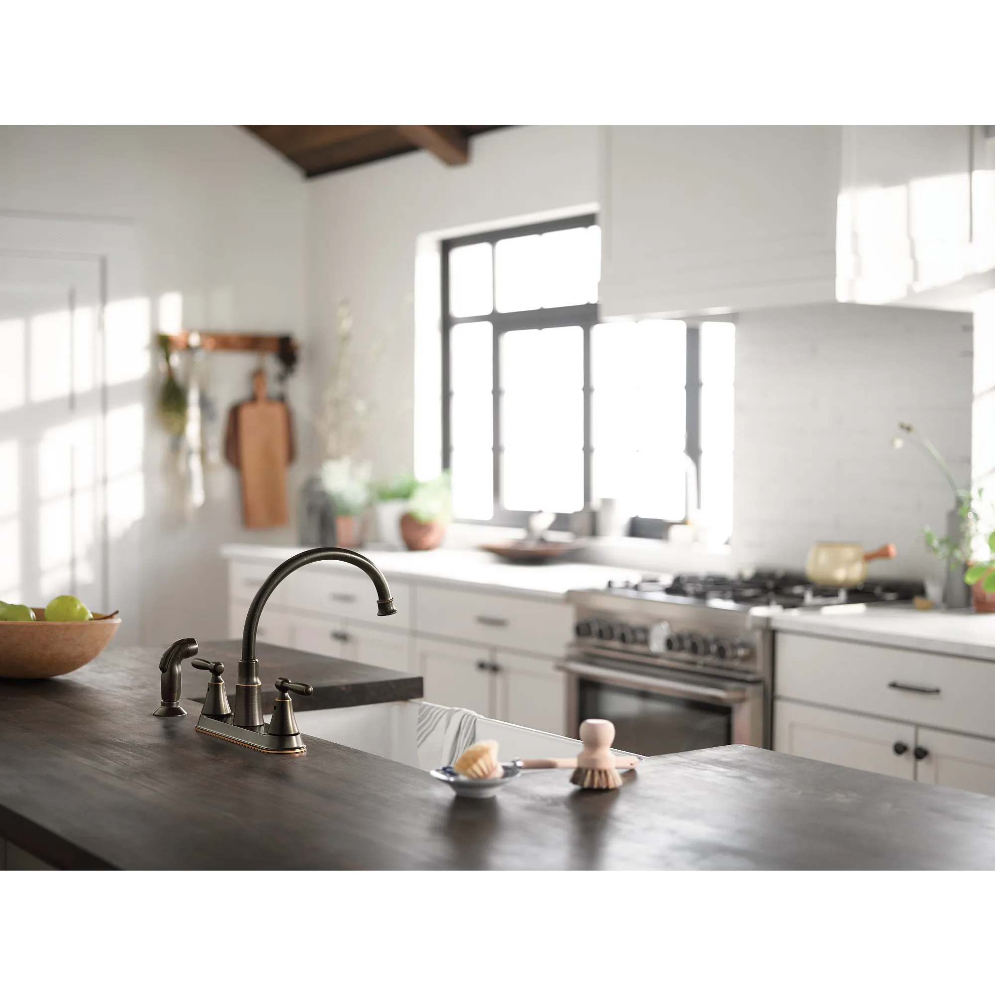 Hutchinson Two-Handle High Arc Kitchen Faucet - Image 3