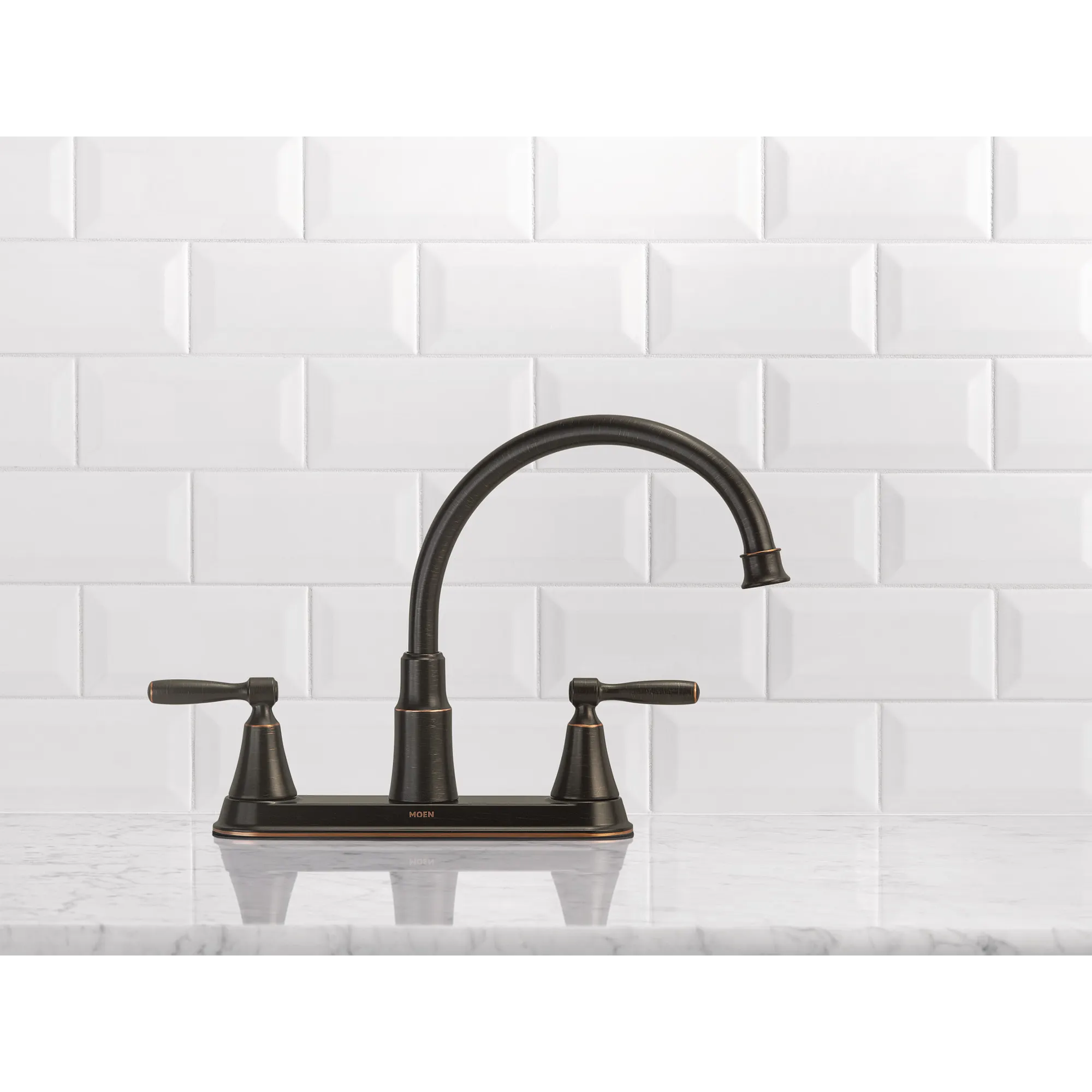 Hutchinson Two-Handle High Arc Kitchen Faucet - Image 6