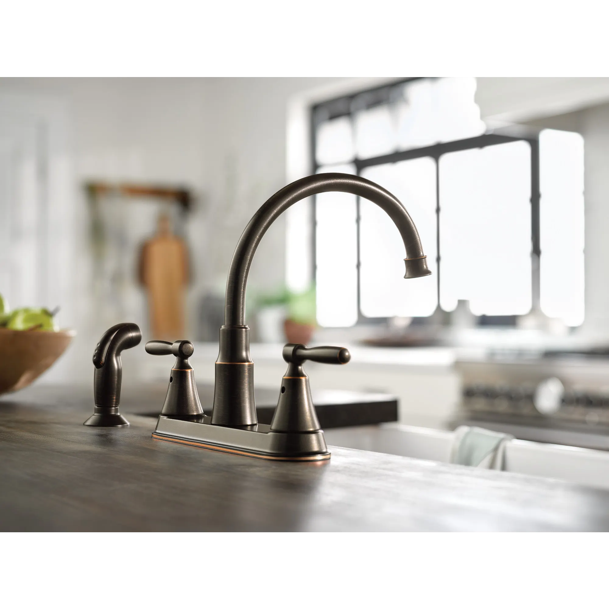 Hutchinson Two-Handle High Arc Kitchen Faucet - Image 7