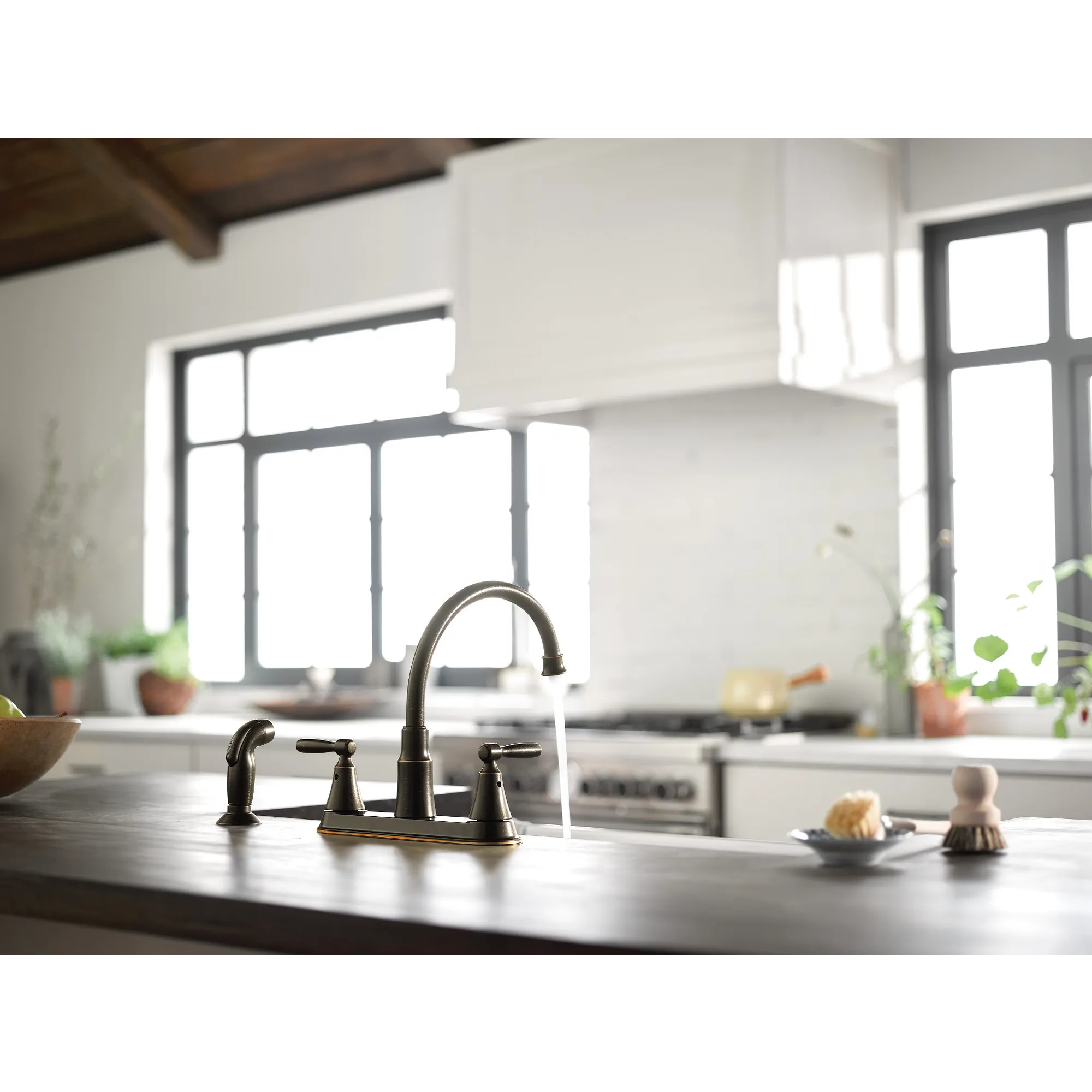 Hutchinson Two-Handle High Arc Kitchen Faucet - Image 8