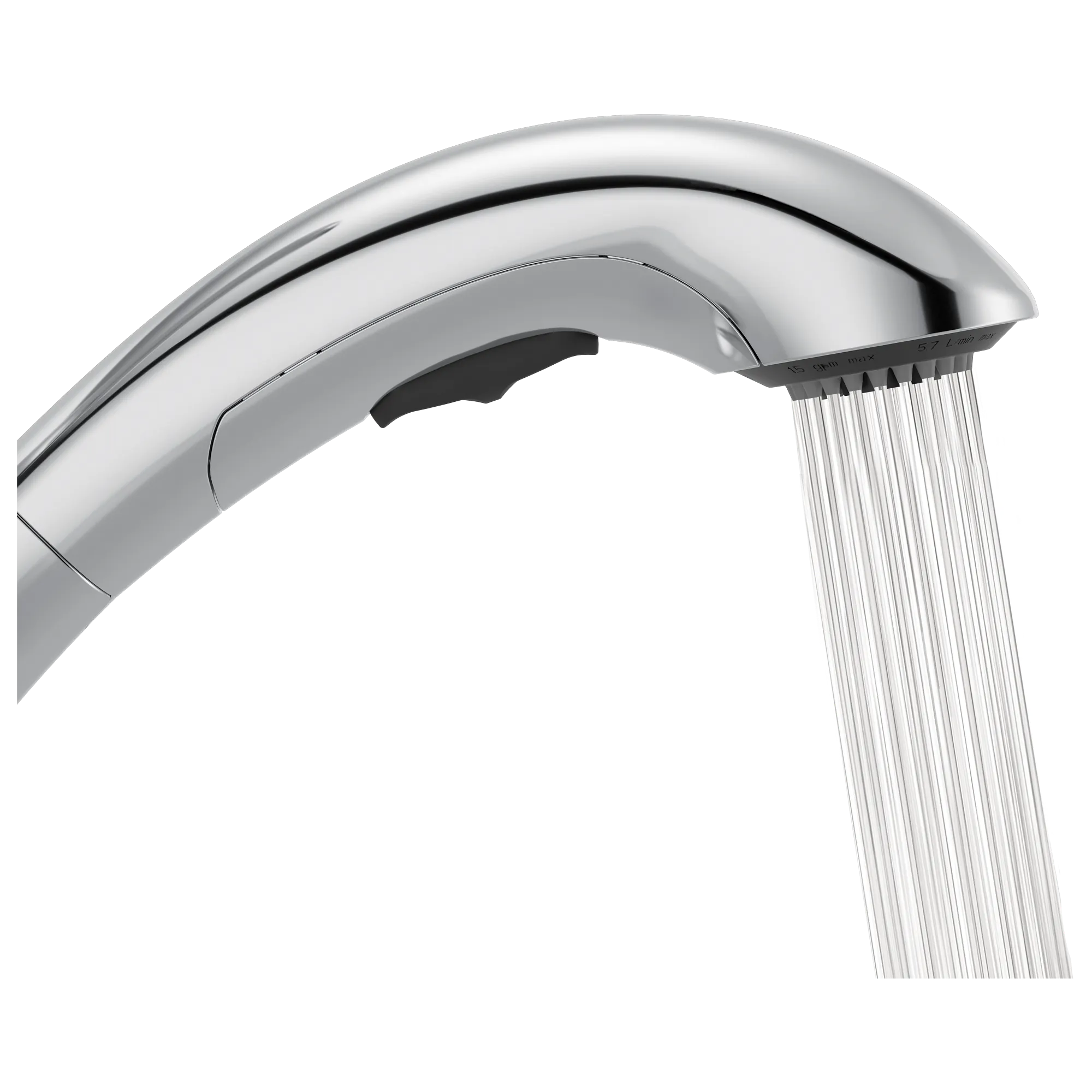 Bokeh Chrome one-handle pullout kitchen faucet - Image 4