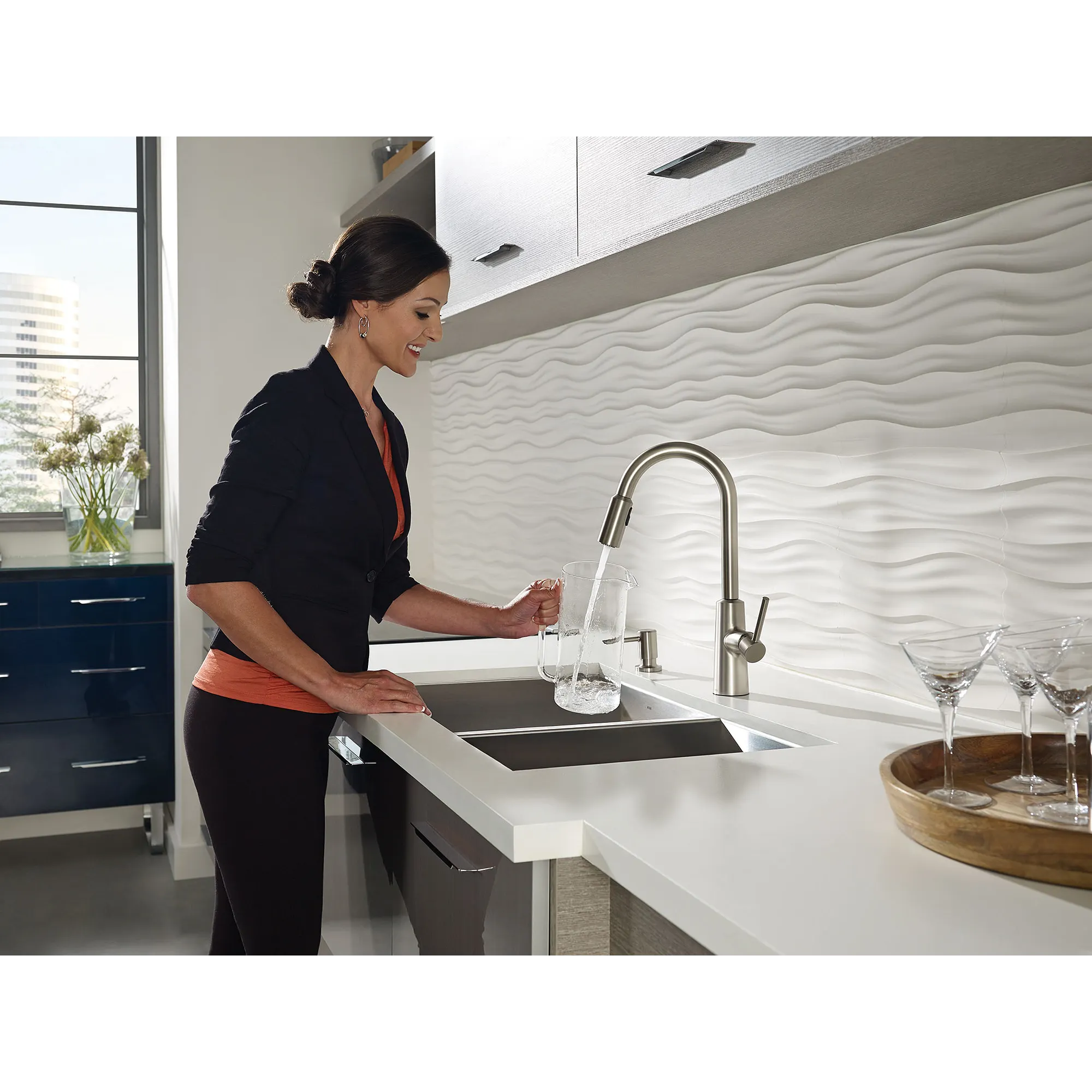 Nori One-Handle High Arc Pulldown Kitchen Faucet - Image 18