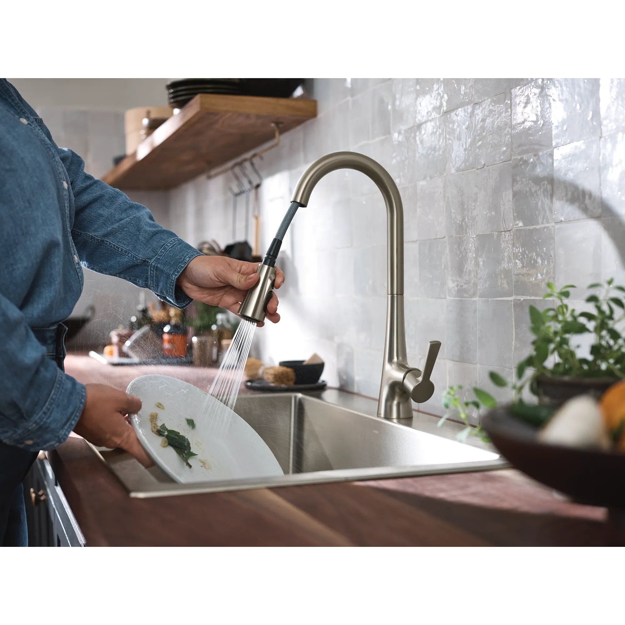 Mikah One-Handle High Arc Pulldown Kitchen Faucet - Image 20