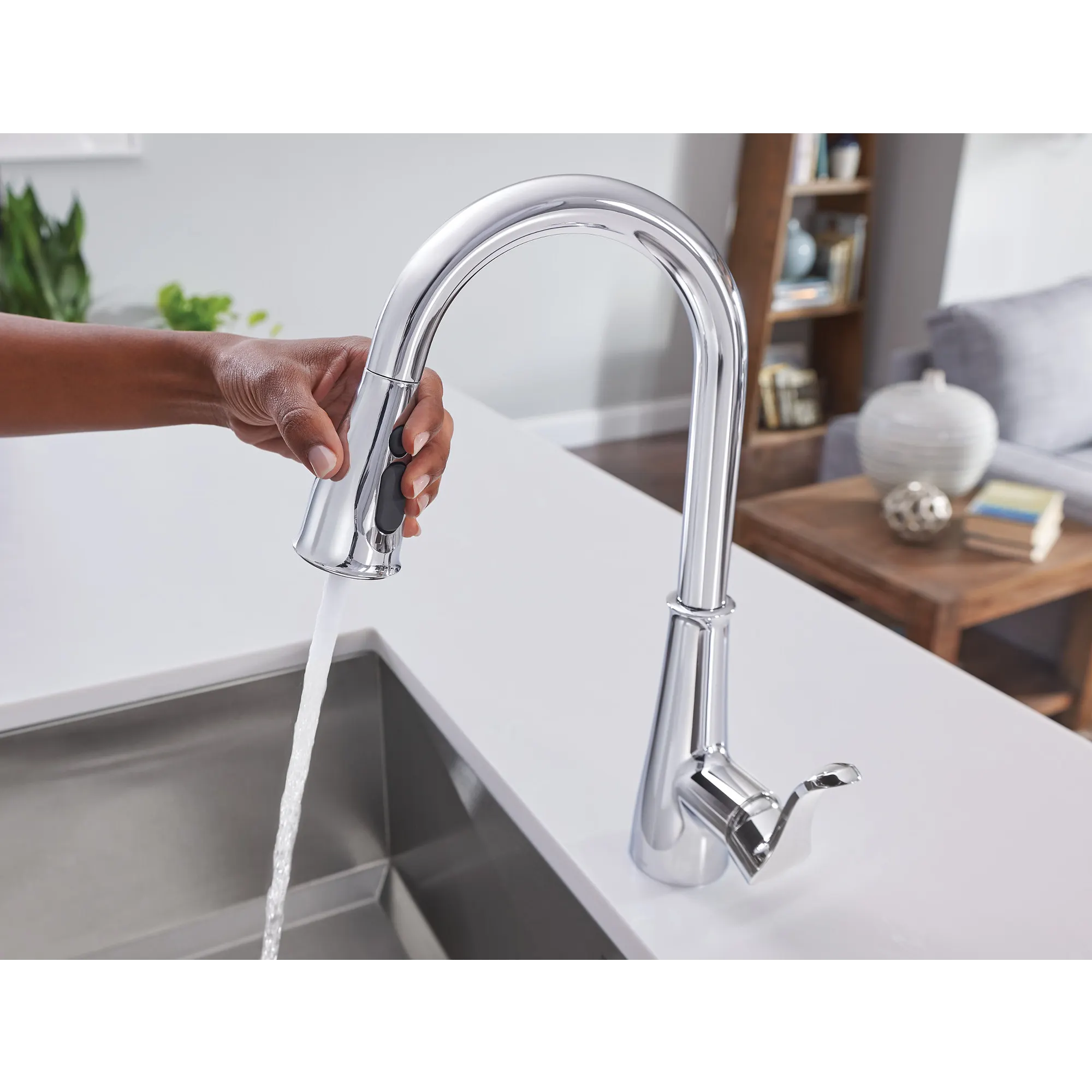 Hadley One-Handle Pulldown Kitchen Faucet - Image 4