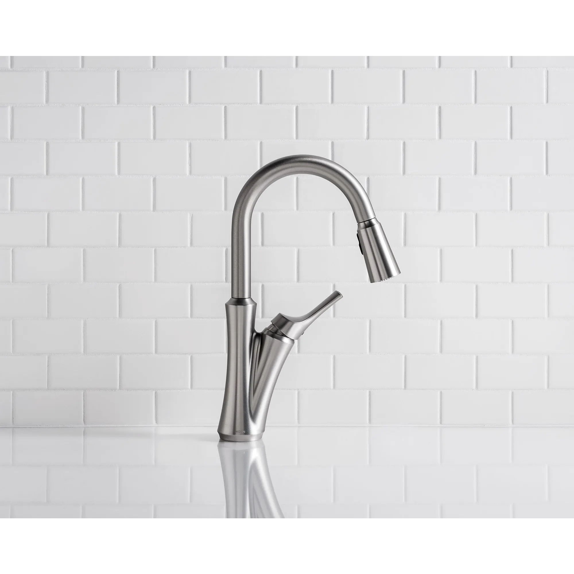 Benson Spot Resist Stainless One-Handle High Arc Pulldown Kitchen Faucet - Image 12